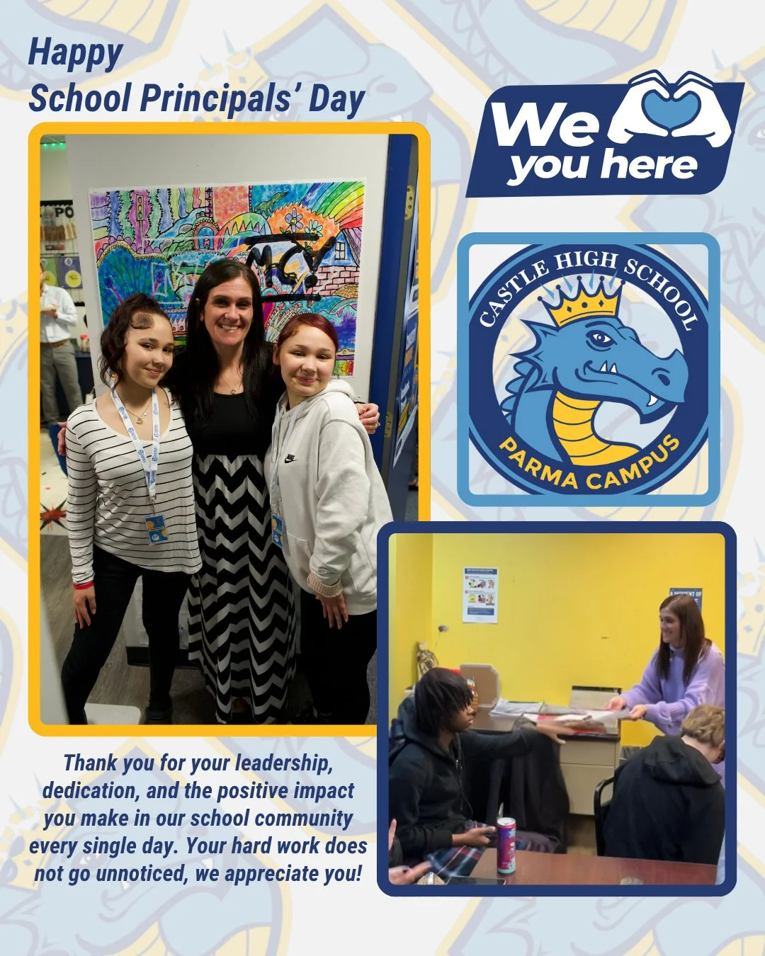 Happy School Principals Day, Ms. Carr! 🎉🍎⁠
Thank you for your leadership, dedication, and the positive impact you make on our students, staff, and school community every single day. We appreciate you! 💙