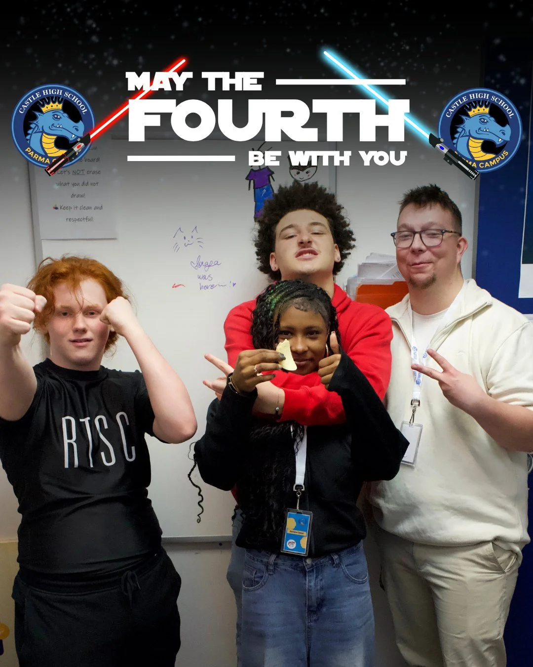 The Force is strong at Castle Parma 💫🌌⁠
Training the next generation of Jedi&hellip; one class at a time.⁠
⁠
#CastleParma #MayTheFourthBeWithYou #StudentLife #WeLoveYouHere