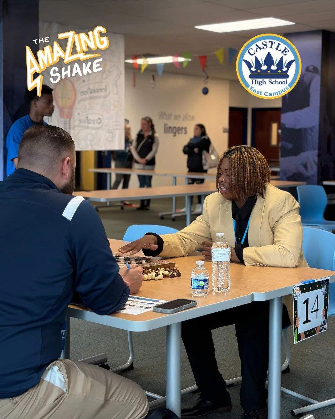 Confidence. Leadership. Professionalism. 👏⁠
⁠
We are so proud of how Castle East High School was represented this week at The Amazing Shake Finals competition! From strong communication skills to meaningful conversations and professional interaction