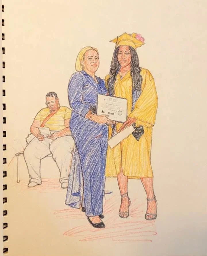 Some moments stay with you forever 💙 Mrs. Kolb recently received this beautiful drawing from a student from last year's graduation, and it brought back all the emotions. The impact educators make reaches far beyond the classroom, and seeing that con