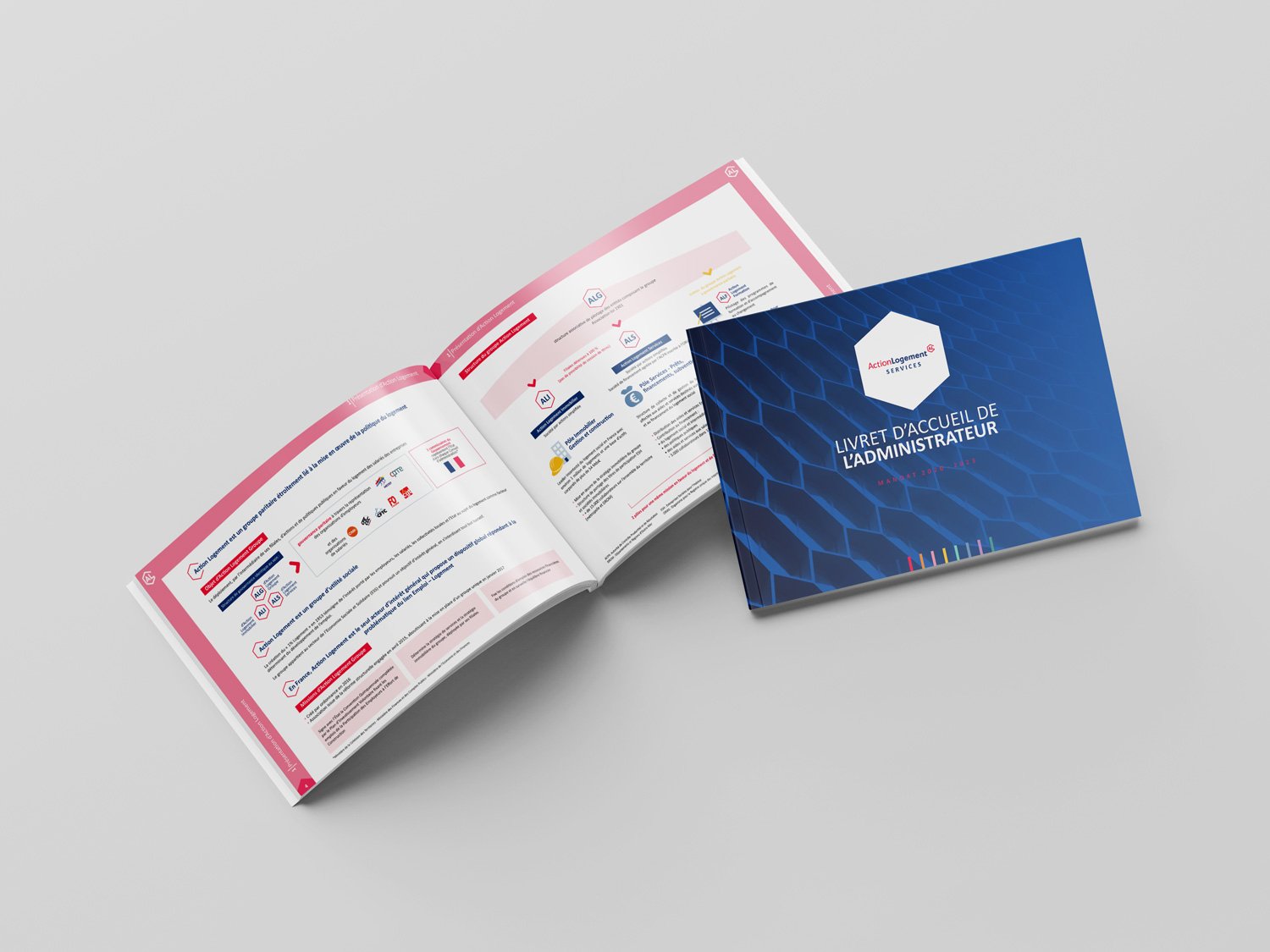 Legal design du livret d'accueil de l'administrateur pour Action Logement Services, droits et devoirs de l'administrateur au cours de son mandat.