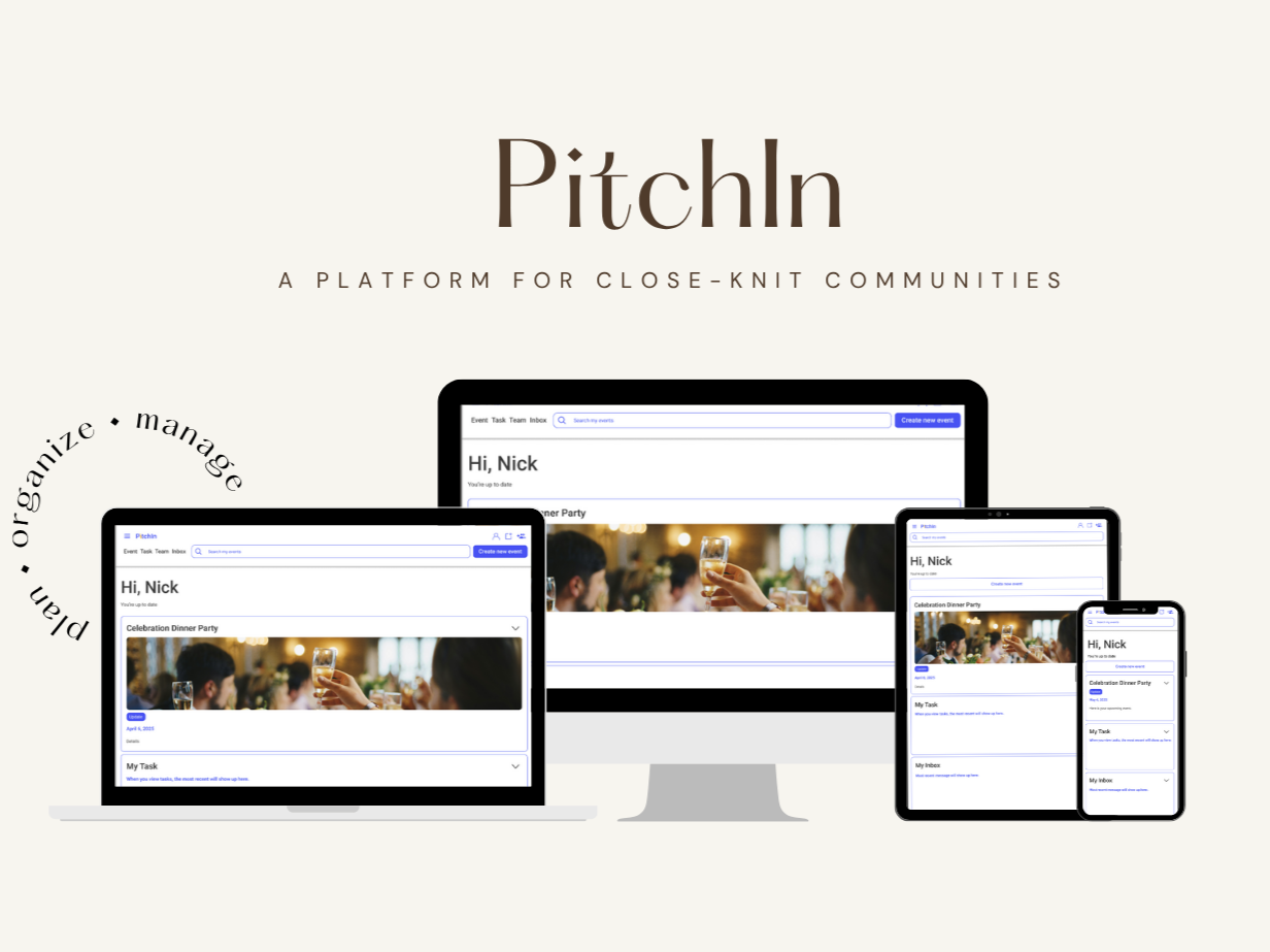 PitchIn - UI Design Project