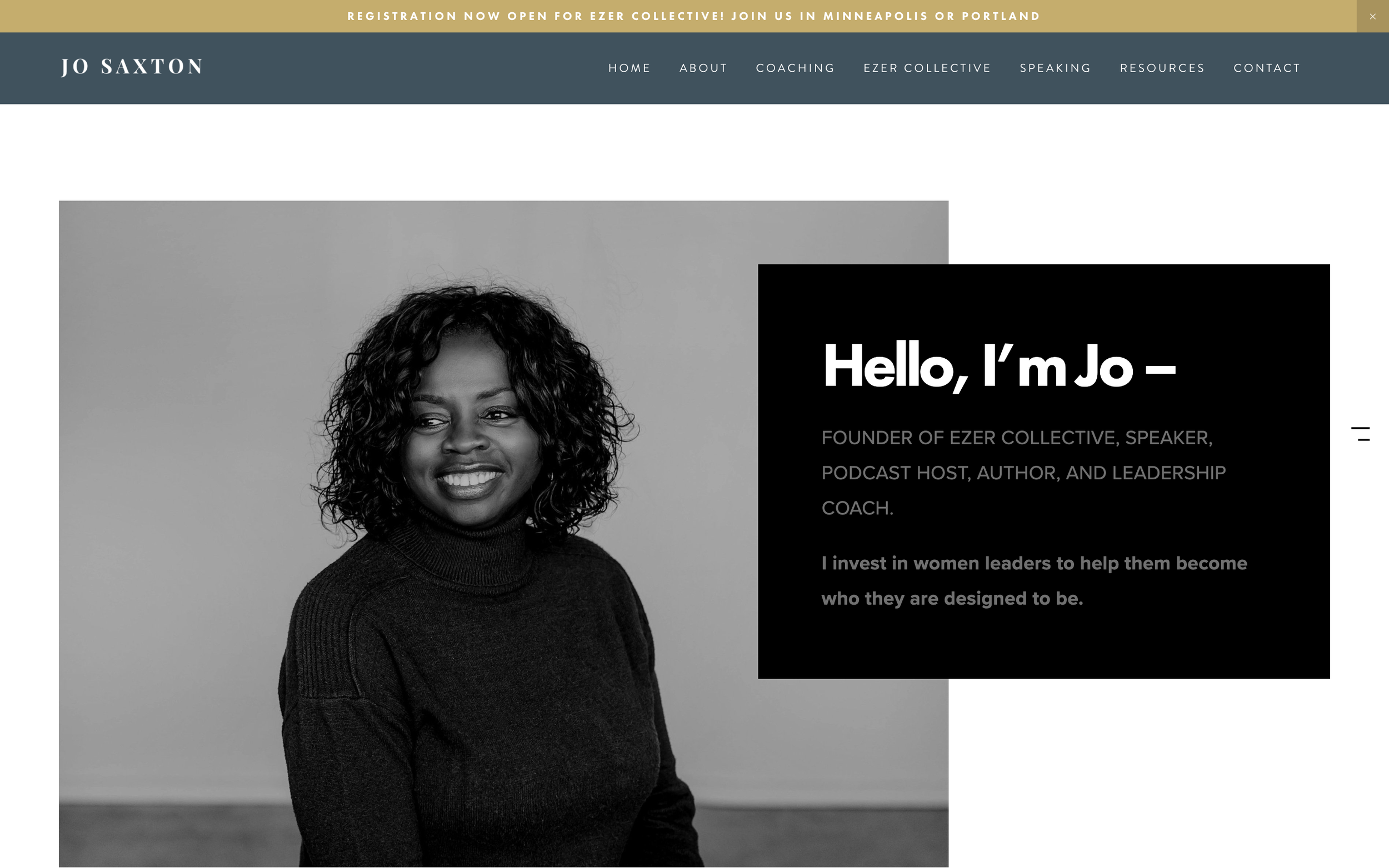 Jo Saxton - Website Refresh + Copywriting/editing