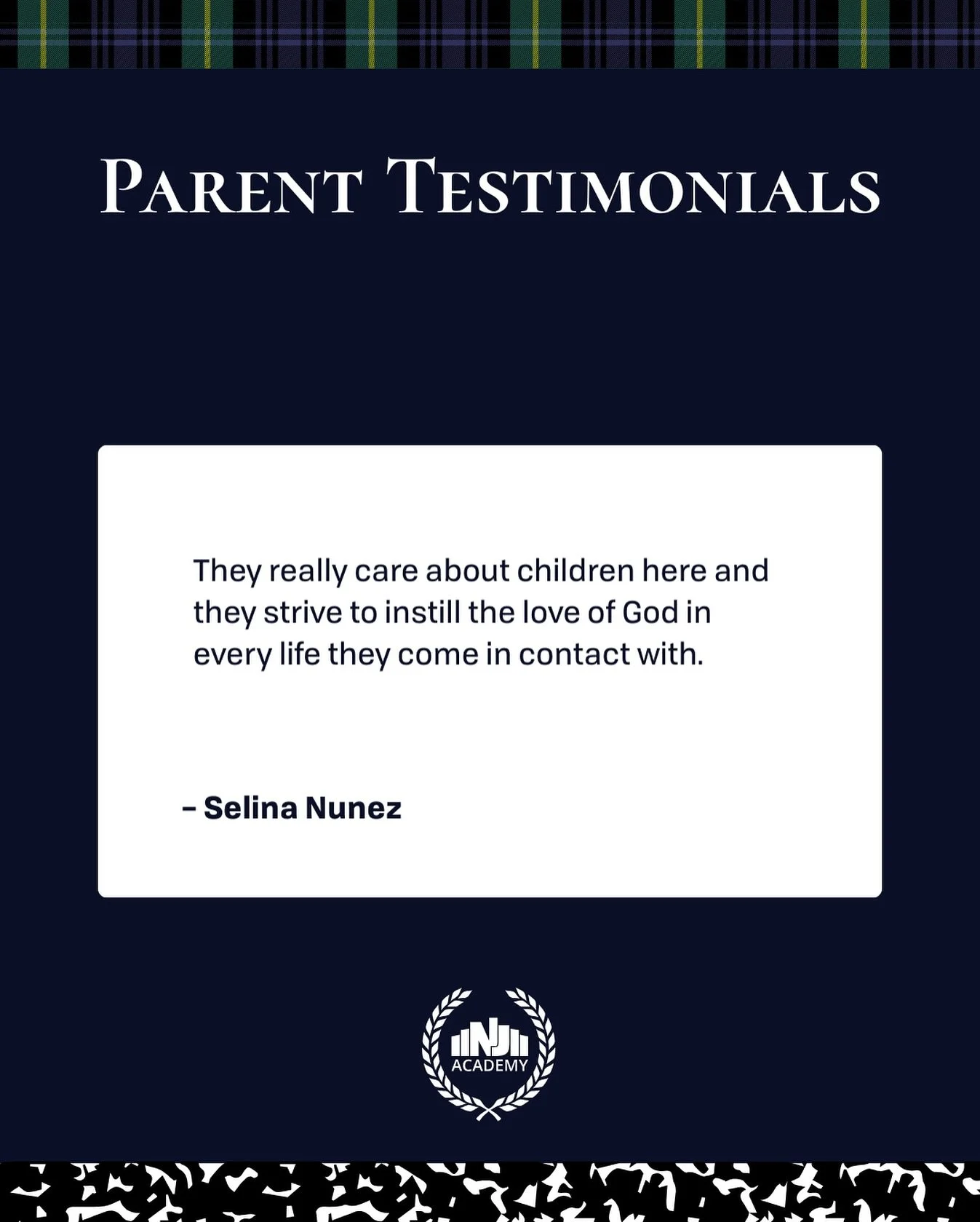 Selena shared this beautiful testimony on our school. π«Άππ