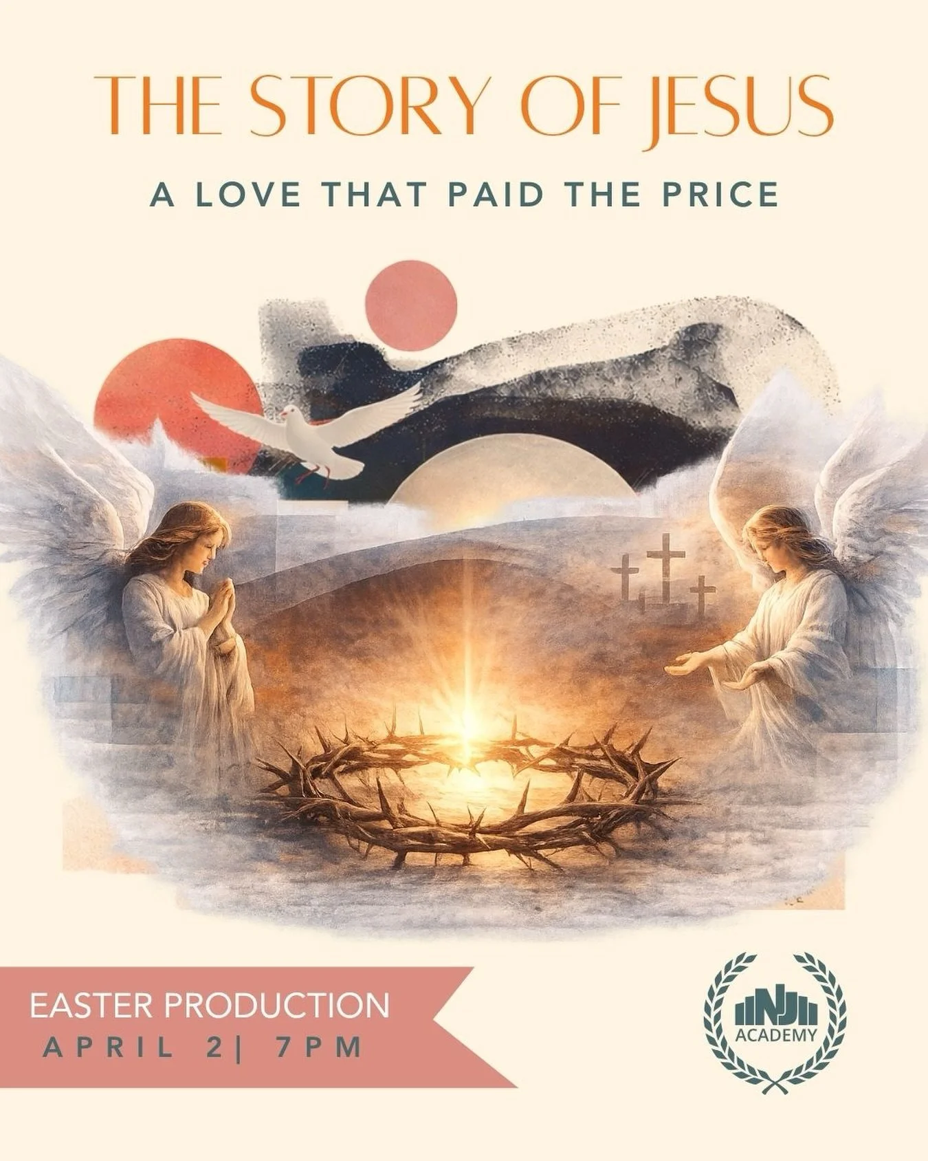 A love that paid the price 🤍

This part of the story reminds us of the greatest sacrifice ever made &mdash; one that changed everything.

Join us as our students bring this powerful moment to life in our Easter production 🙏🕊️