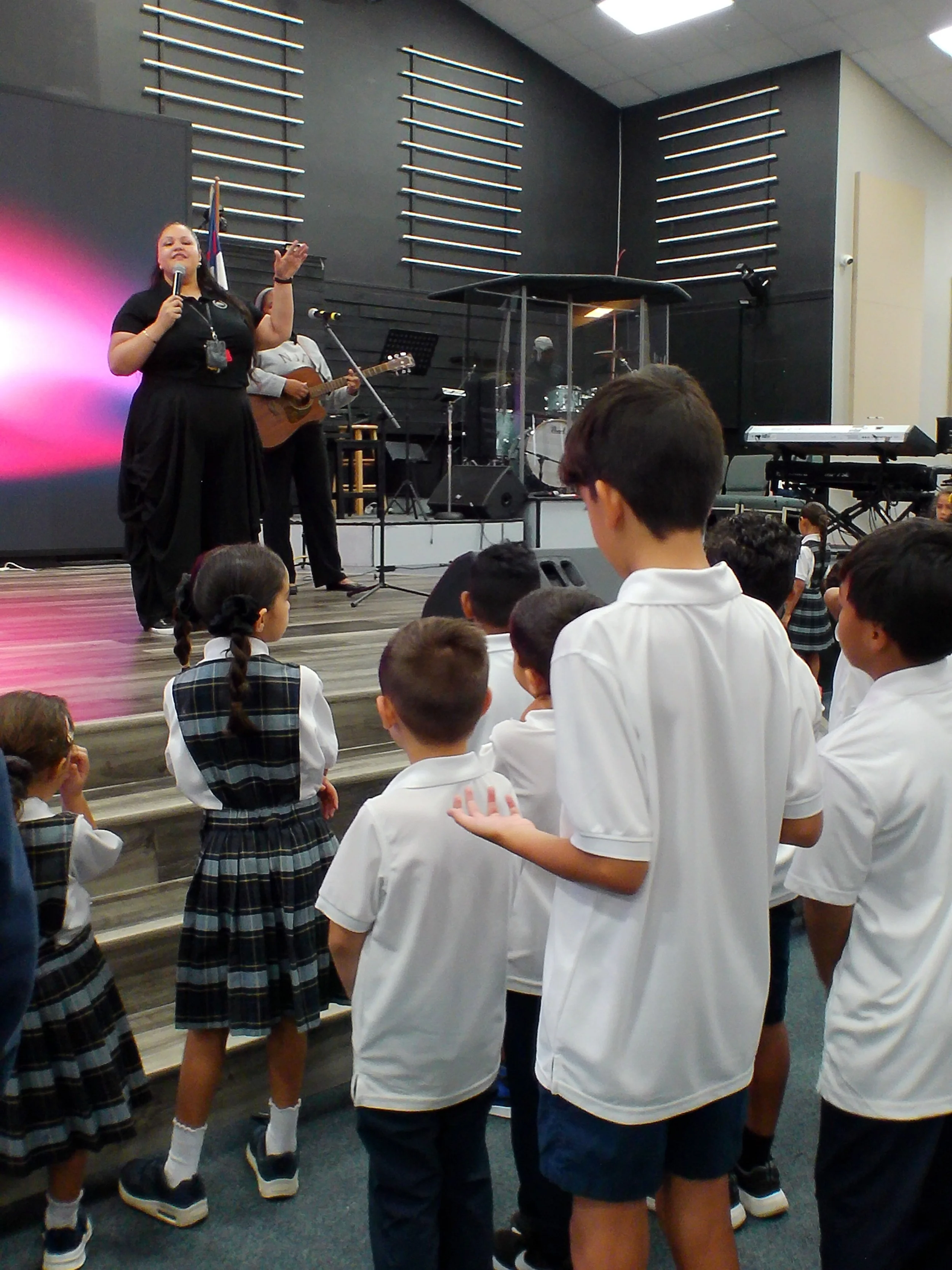 Today is a great day because it's the day that the LORD has made! Every Wednesday morning we meet as a school family to worship Jesus, and these beautiful images were shot and edited by one of our students. We thank God for the gifts that he gives us