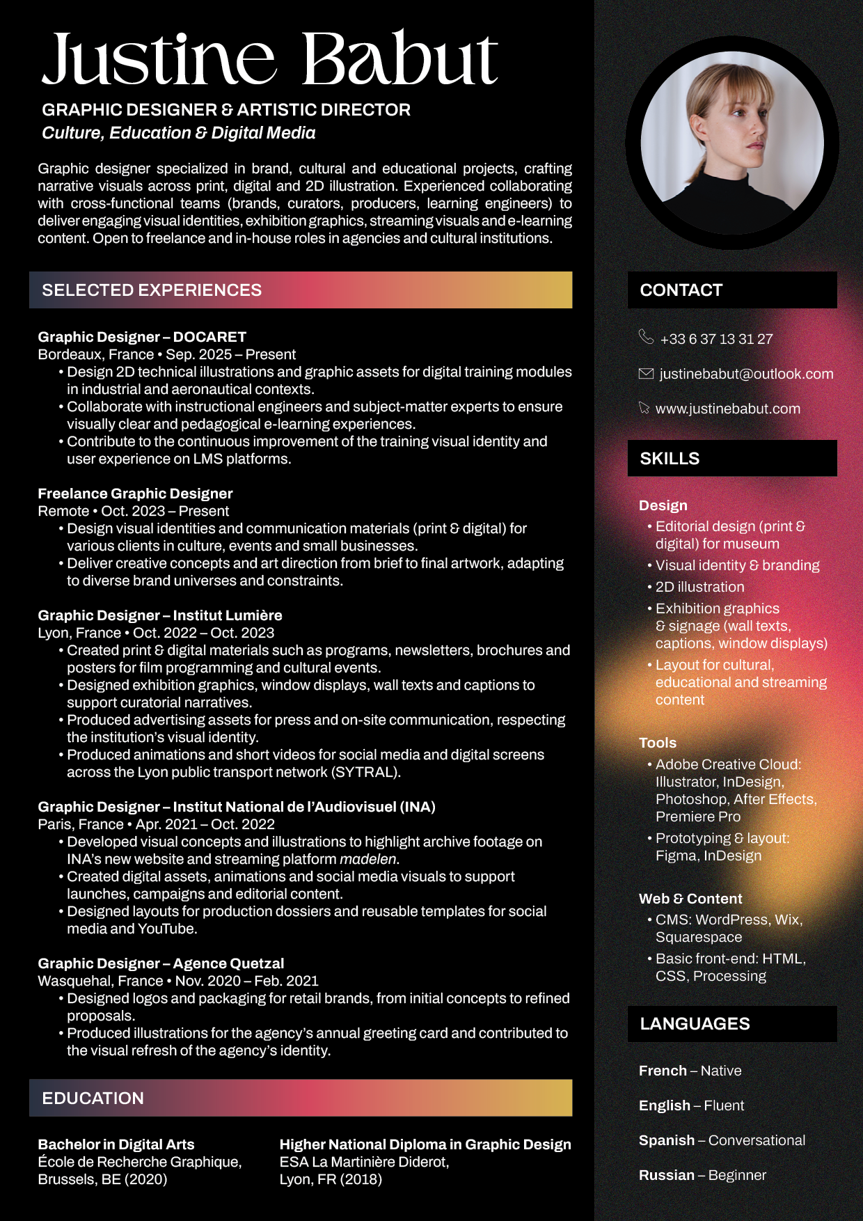 English resume