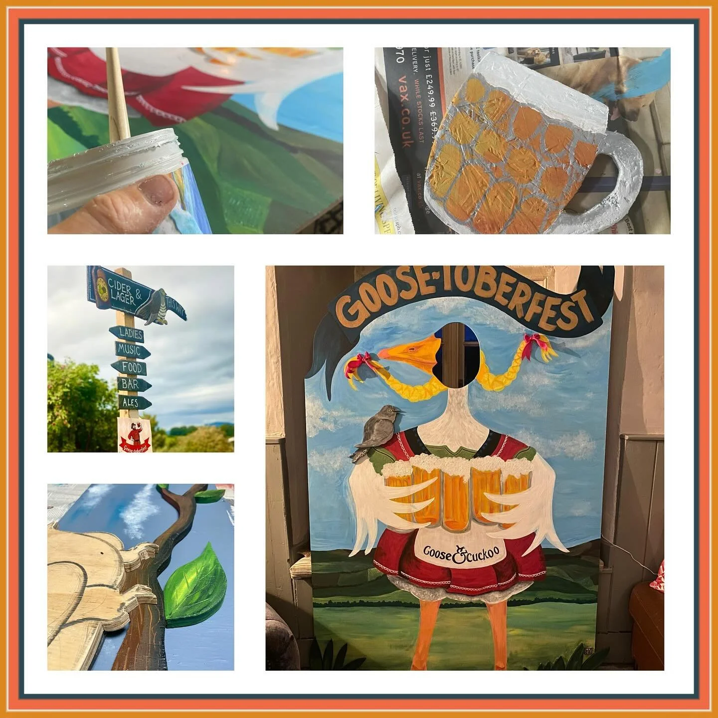 A little insight into another side of me…..Seren Bach has been a canvas for my creative side, I’ve loved creating logos, painting stars in the showerblock, decorating mirrors and making a stained glass window in the toilets, but when thi