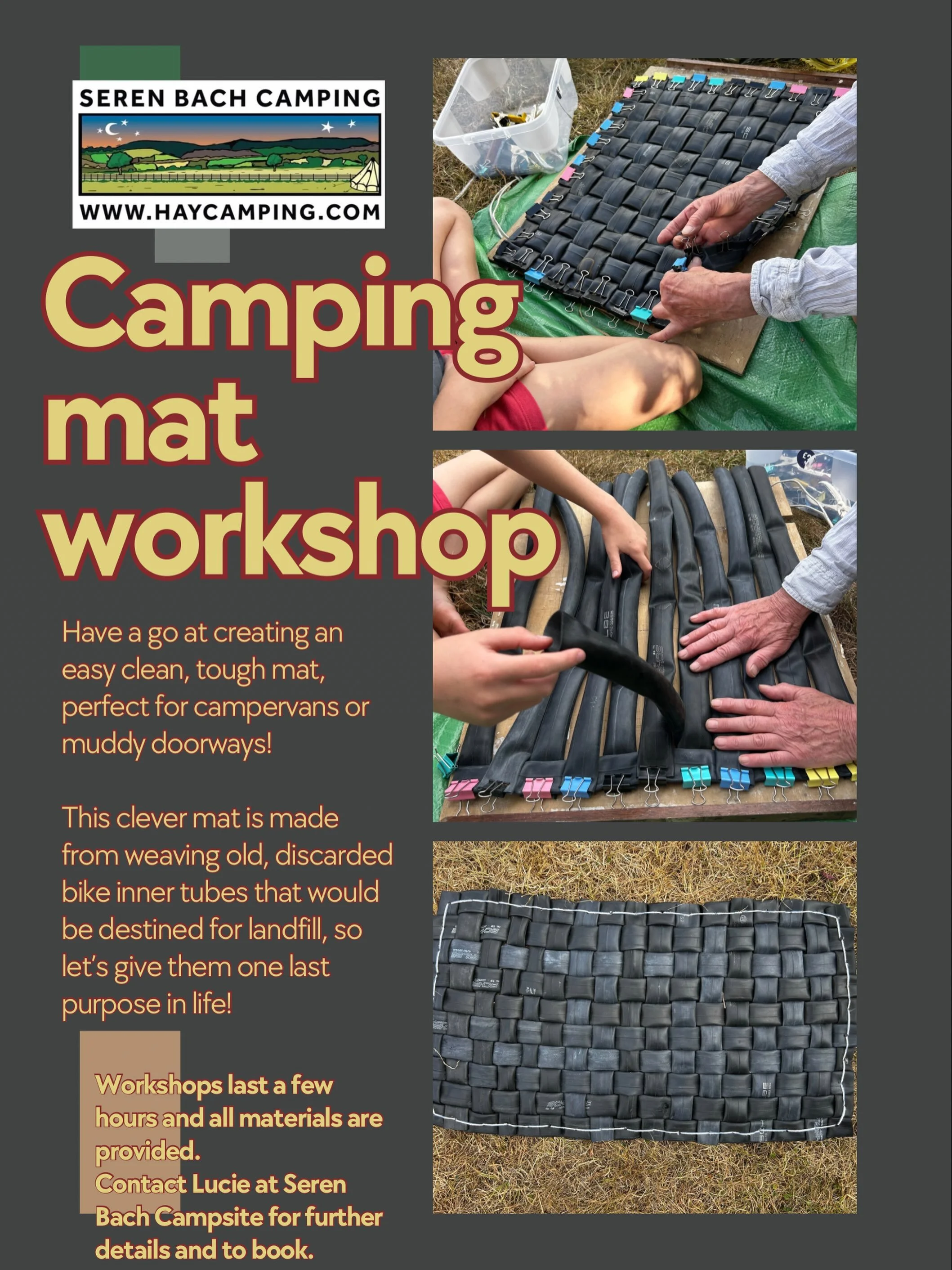 I&rsquo;ll be running a series of workshops during the autumn months at Seren Bach, the first of which will be the ultimate waste upcycle! Fancy making an inner tube mat? Dates to be announced.