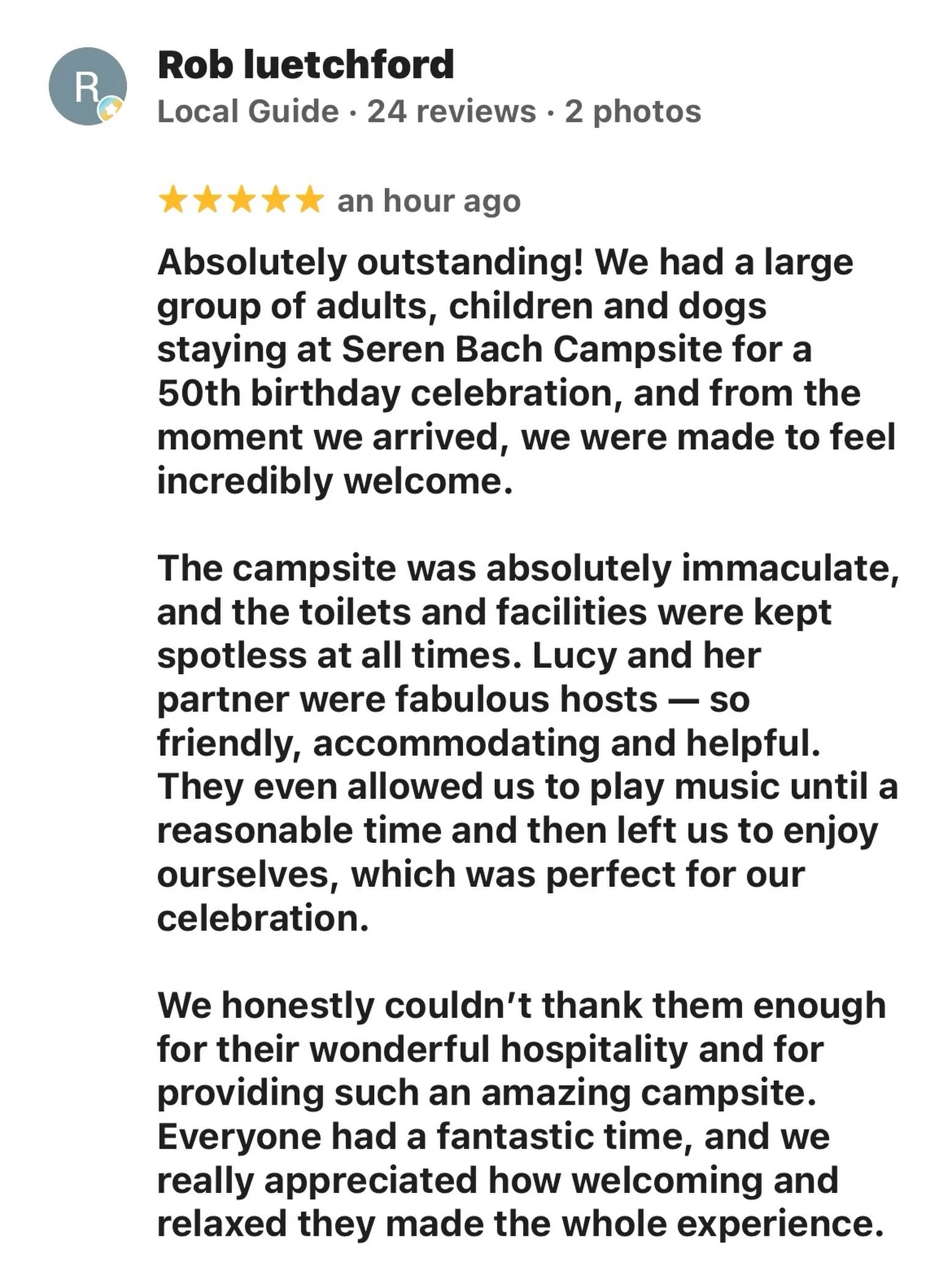 Exclusive group bookings are brilliant, I love hosting them, but I do feel like I&rsquo;ve lucked out with the guests that stay here when I get such lovely reviews⭐️