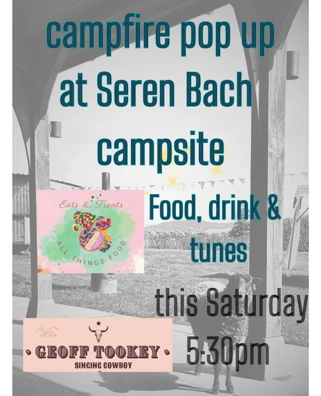 This month&rsquo;s pop up will be serving food from Eats &amp; Treats, have a fully stocked bar, and something a little different- a singing cowboy to entertain us! Come on over from 5:30pm sat 3rd Oct.