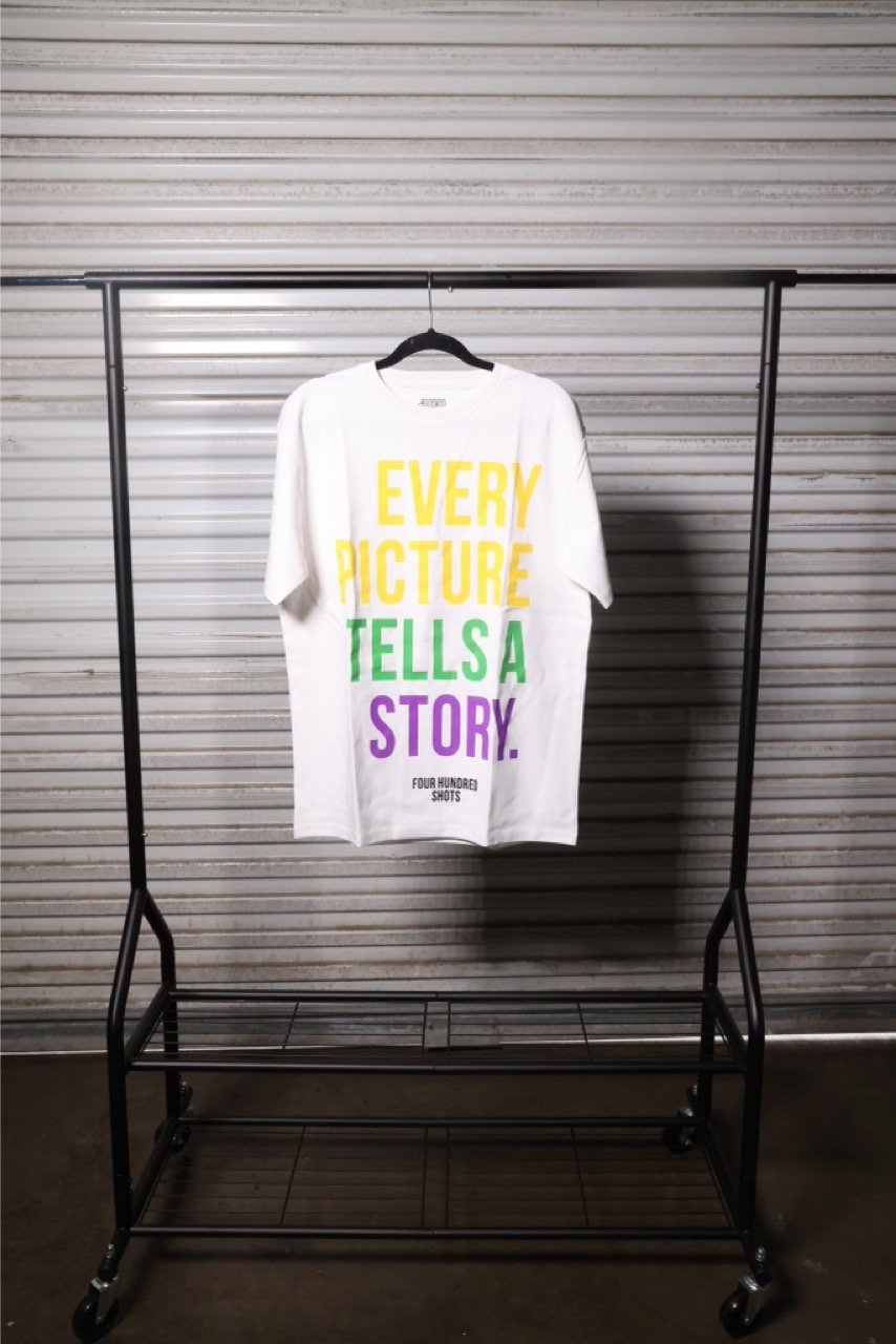 WHT EPTS SHORT SLV  MARDI GRAS SHIRT