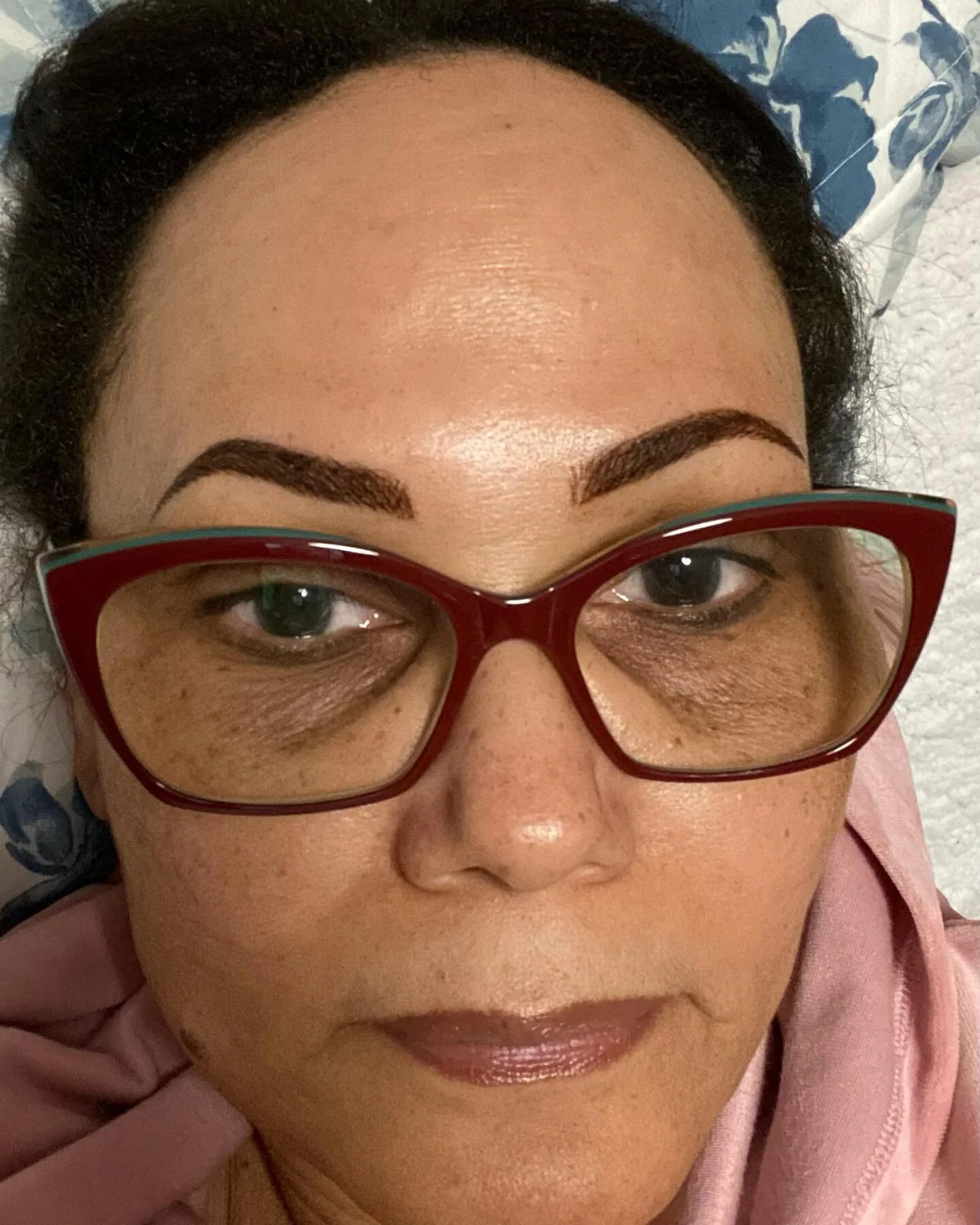 Look @ this BEAUTY
Client selfie 📸
Brows are beginning to shed and heal, doesn&rsquo;t she look GORG so natural
#3D brows #hybridbrows #microblading #westchesteresthetician #blackesthetician
