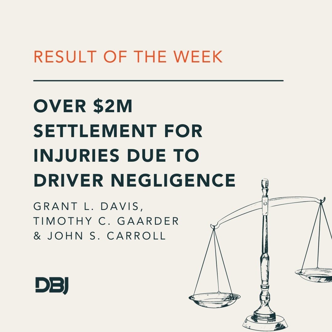Result of the Week: Over $2M settlement for injuries due to driver negligence.
.
.
.
#personalinjury #personalinjurylawyer #personalinjurylaw #personalinjurylawyers #personalinjurylawfirm