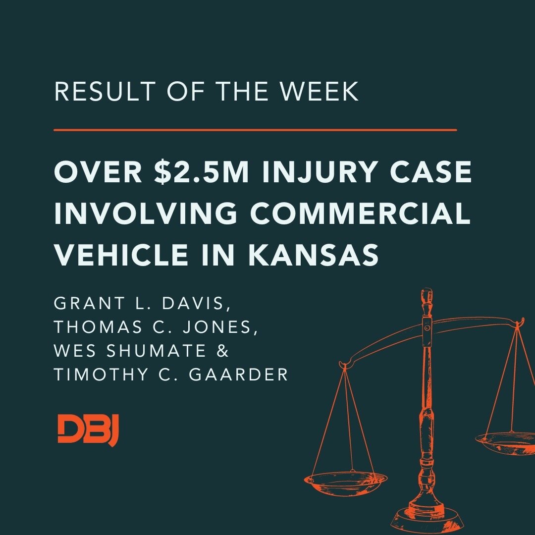 Result of the Week: Over $2.5M injury case involving commercial vehicle in Kansas.
.
.
.
#personalinjury #personalinjurylawyer #personalinjurylaw #personalinjurylawyers #personalinjurylawfirm