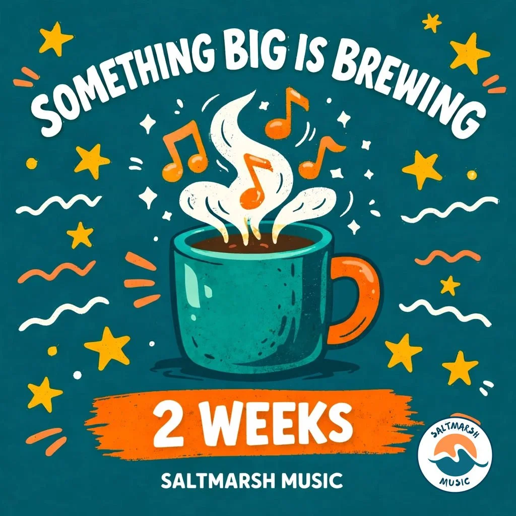 Something big is brewing at Saltmarsh. ☕️🎶

We&rsquo;re expanding our horizons and adding a brand new sound to the studio. Can&rsquo;t wait to introduce you to our newest addition in 2 weeks!

Any guesses on what it might be? 👇

Enjoy Music. Inspir