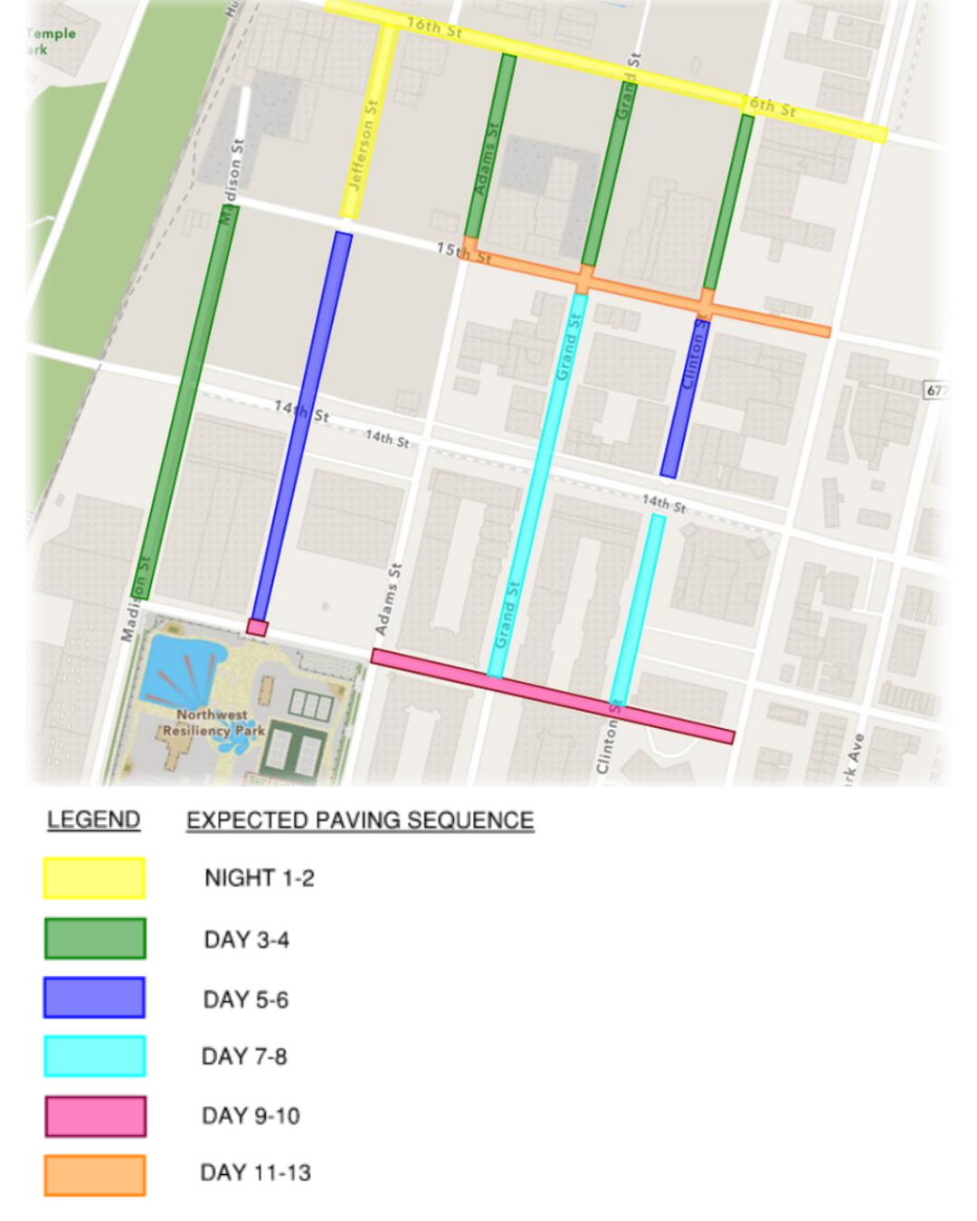 H6/H7 CSO Long Term Control Plan Project - Phase 3 Traffic Management Activities: June 15th – June 19th, 2026 