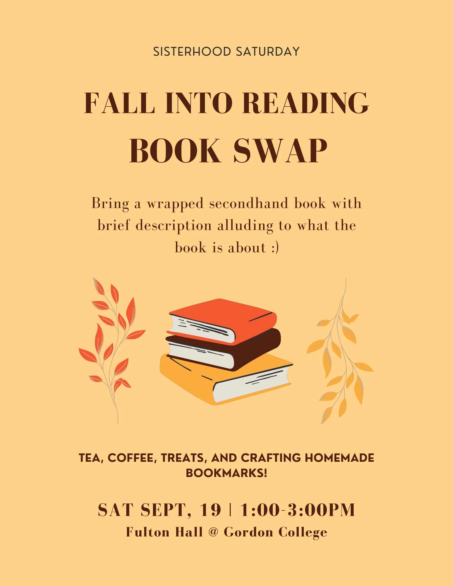 Sisterhood Saturday - Fall Into Reading Book Swap