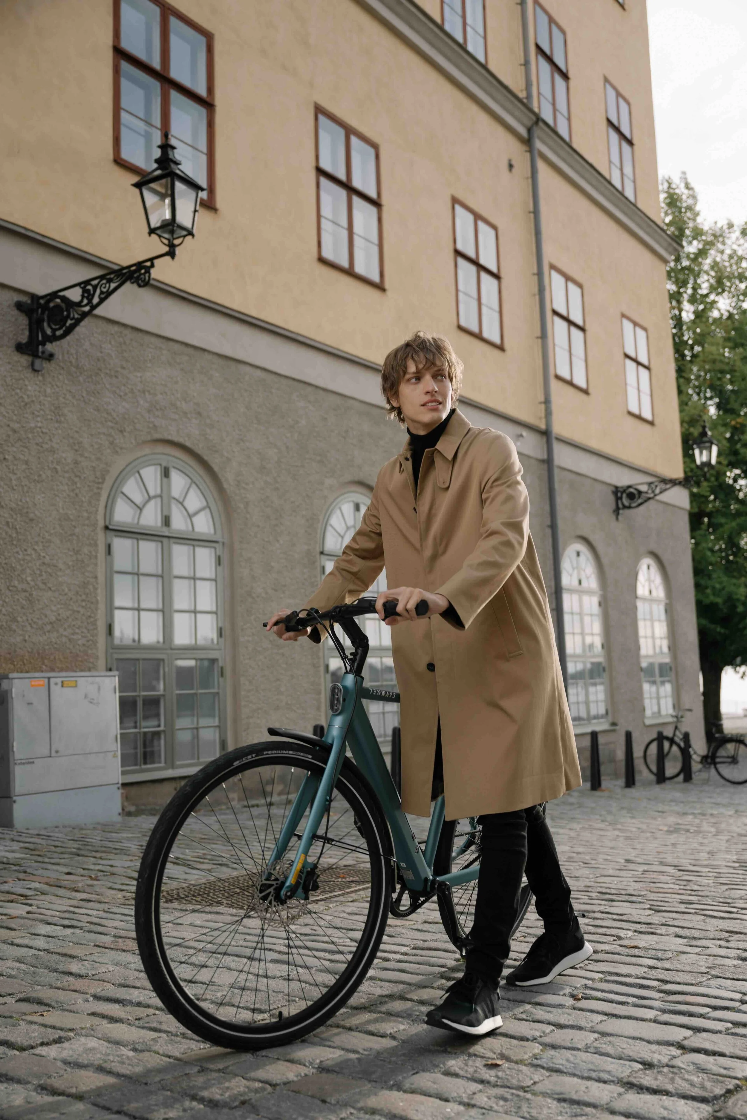 Tenways electric bike photographed during a commercial campaign in Scandinavia