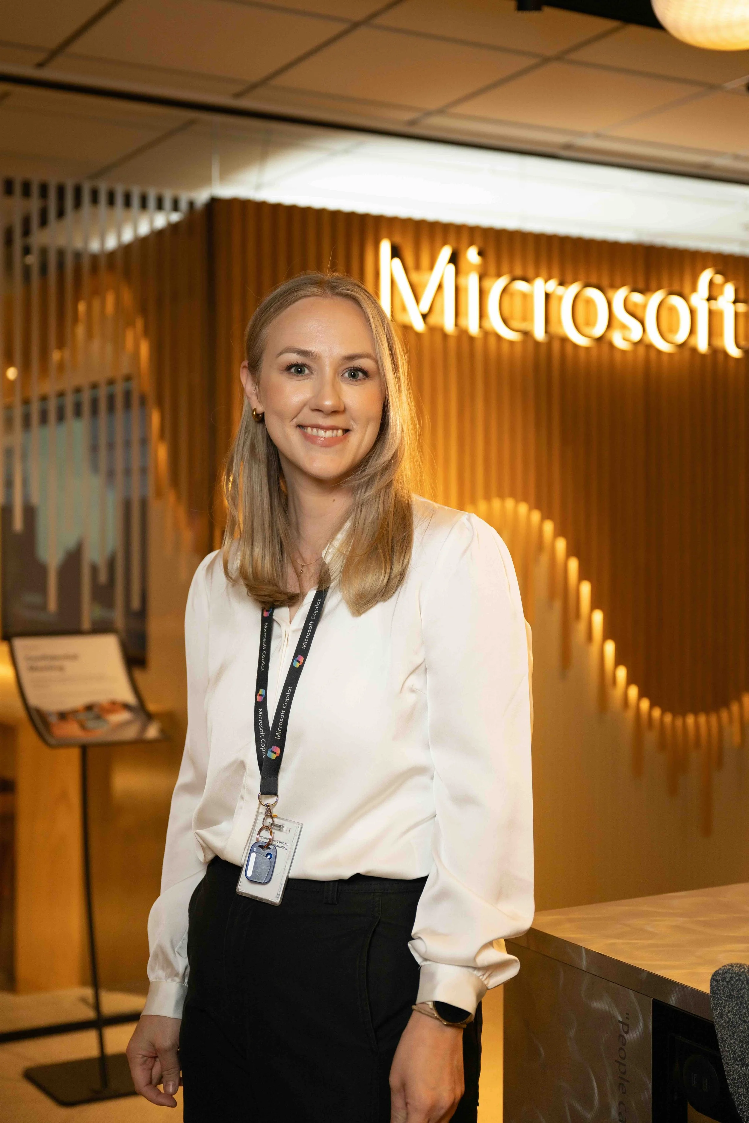 Microsoft Sweden employee portrait in the company's Stockholm office