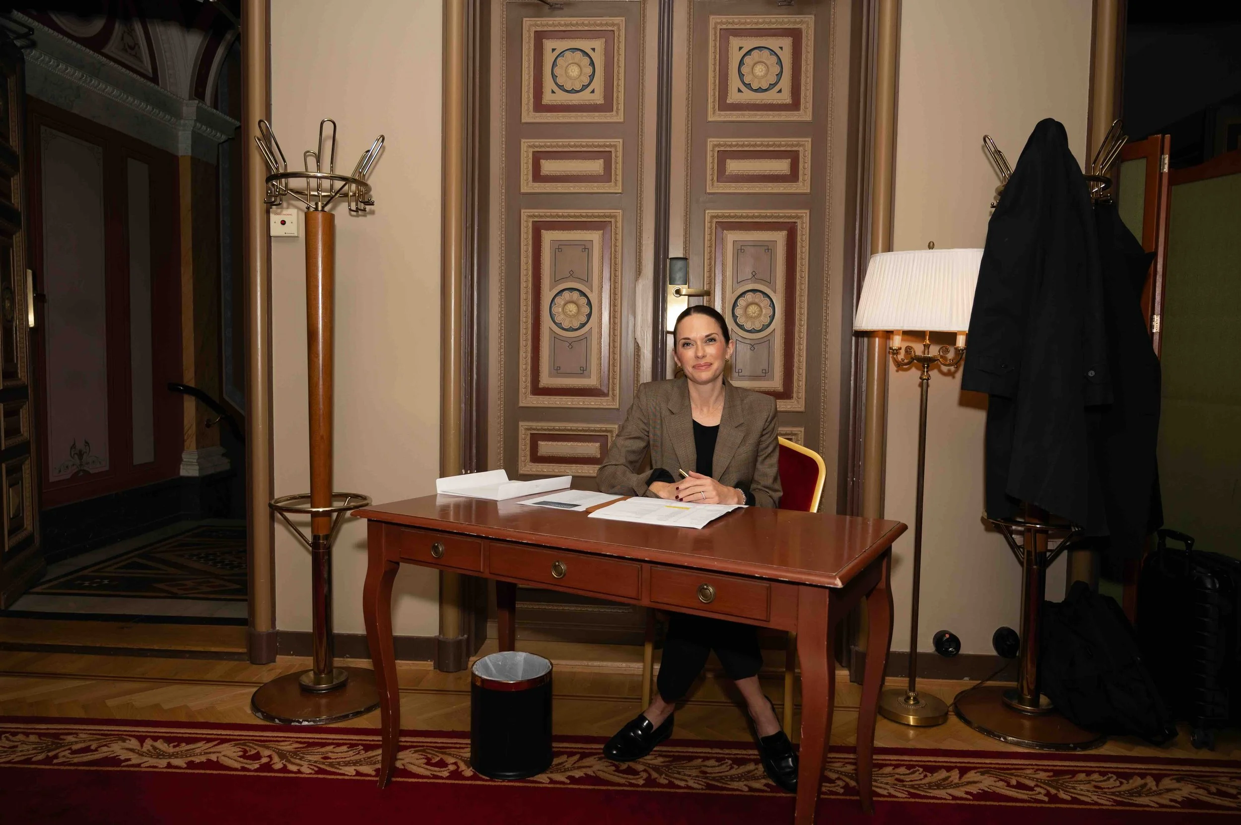 Guest registration and welcome desk at the Dubai Chamber event in Stockholm