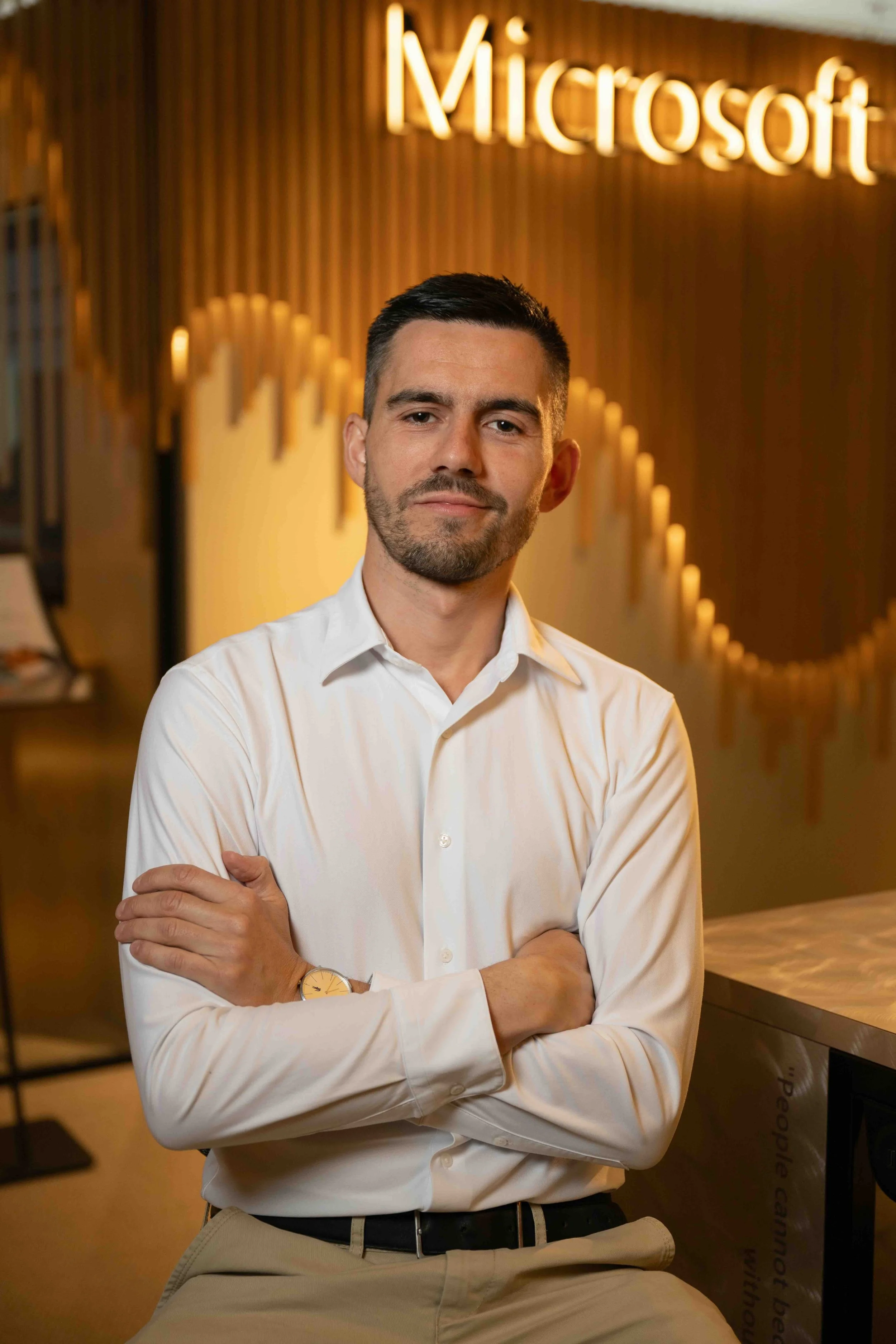 Microsoft Sweden employee portrait in the company's Stockholm office