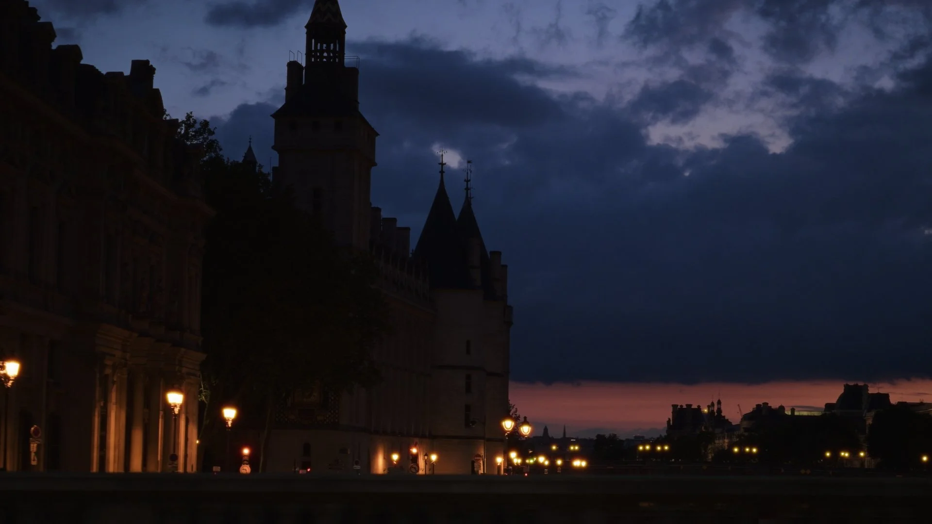 Paris cityscape photographed for the Peacebird AW2024 fashion film