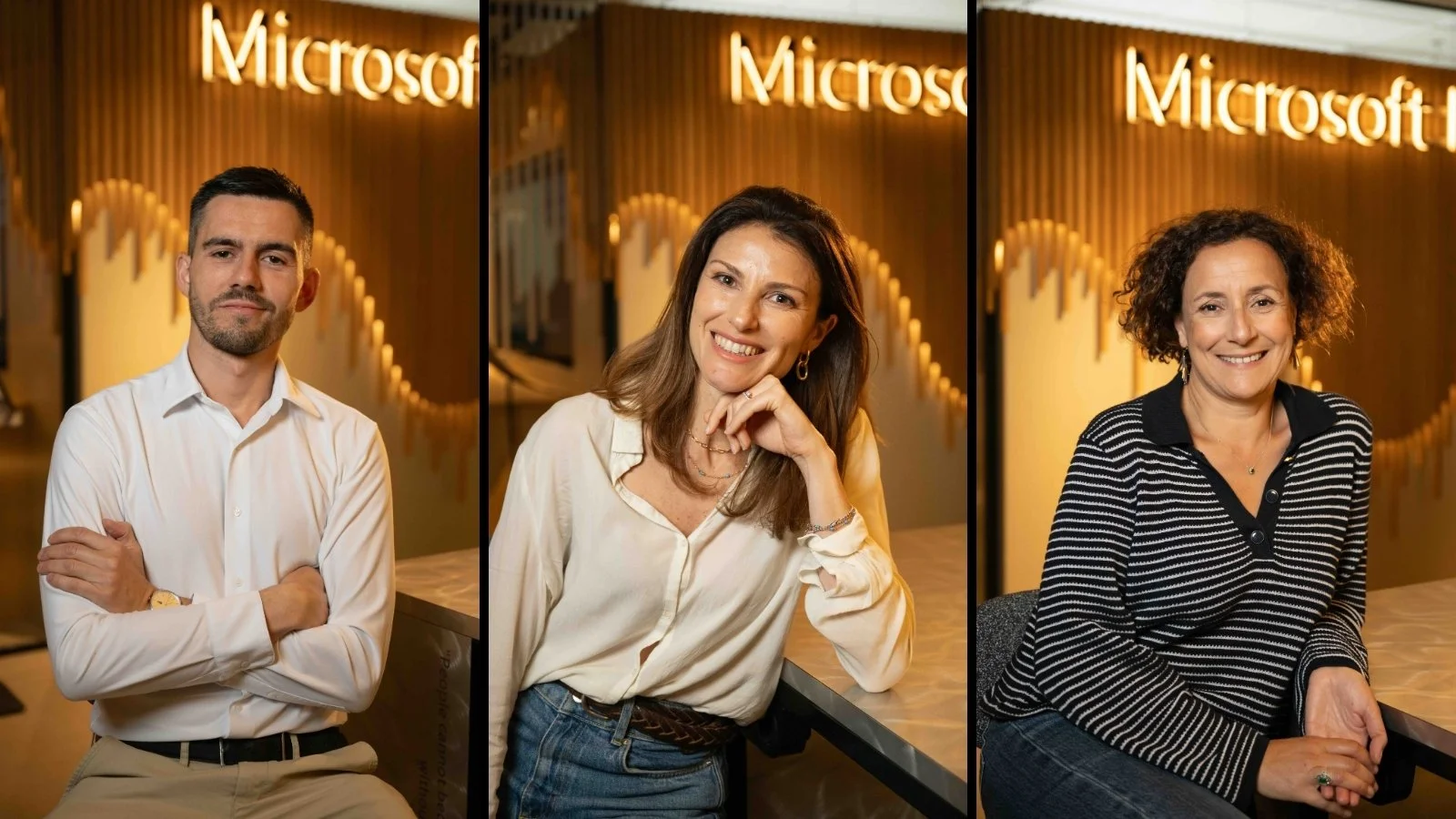 Corporate portraits of Microsoft Sweden employees photographed in Stockholm