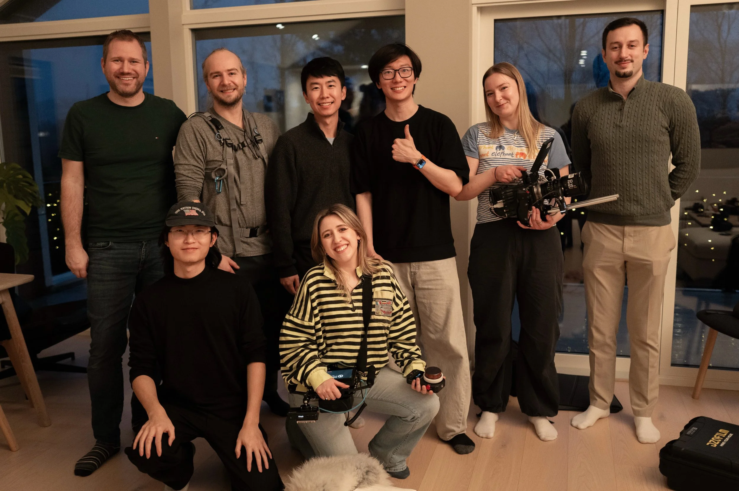 Film8 production crew working on the Dreame Ultra X60 campaign in Bergen, Norway