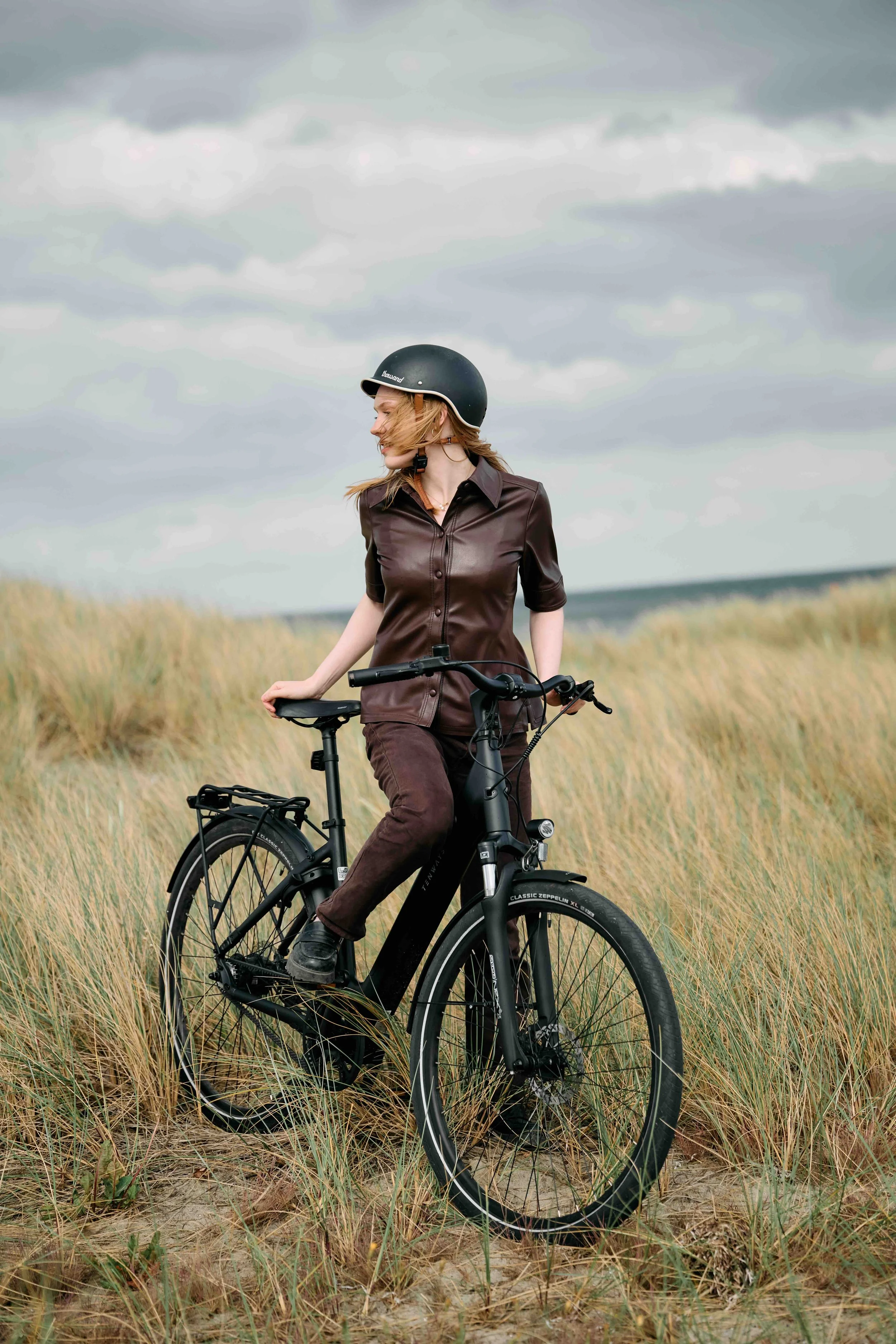 Tenways electric bike photographed in a coastal landscape in Denmark