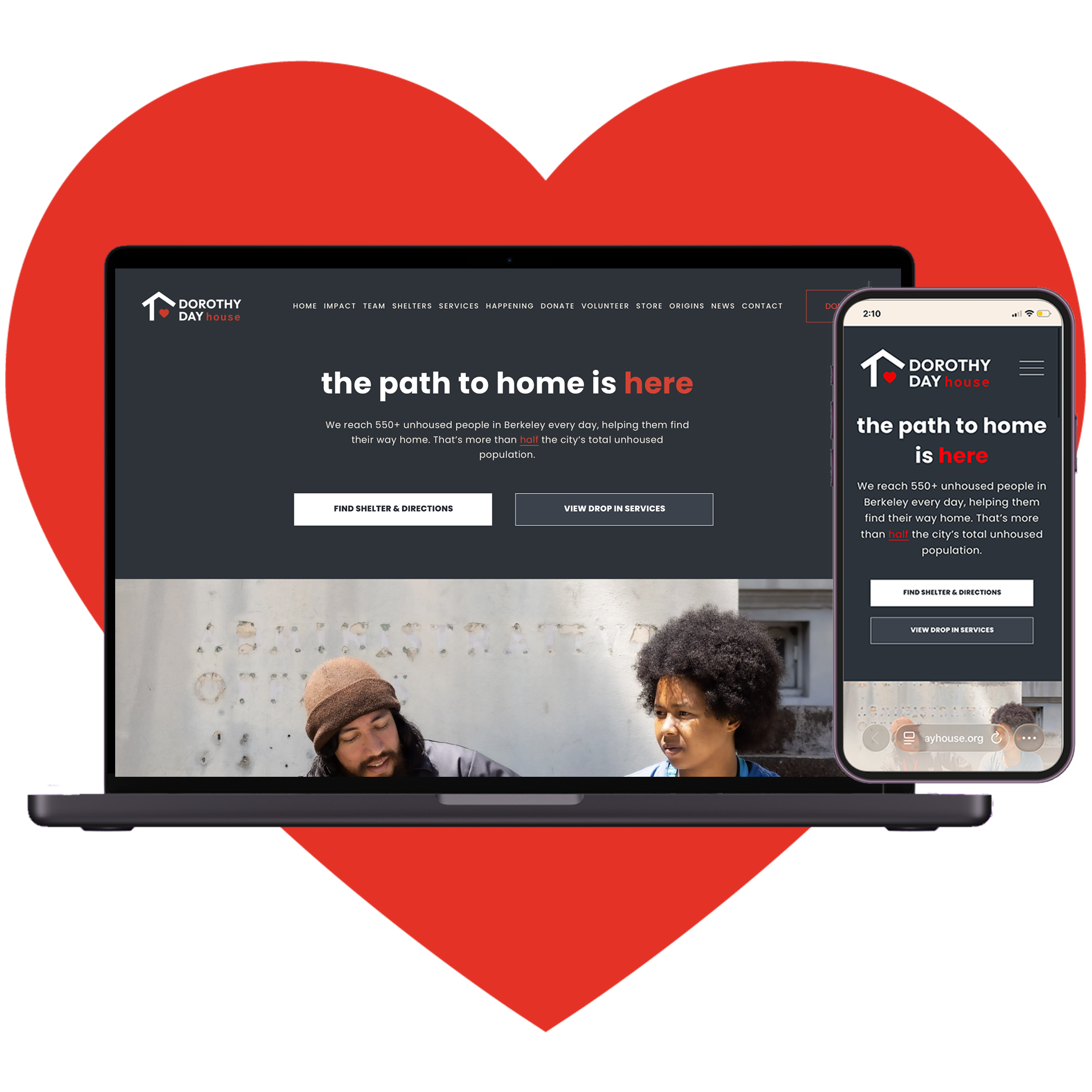 Three Users, One Homepage project preview