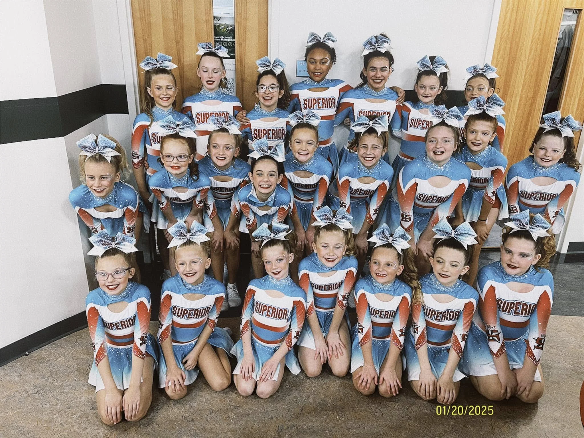 2025: Youth Sizzle recieves 1st Place, Best Stunts and Level 1 champs at SHOUT