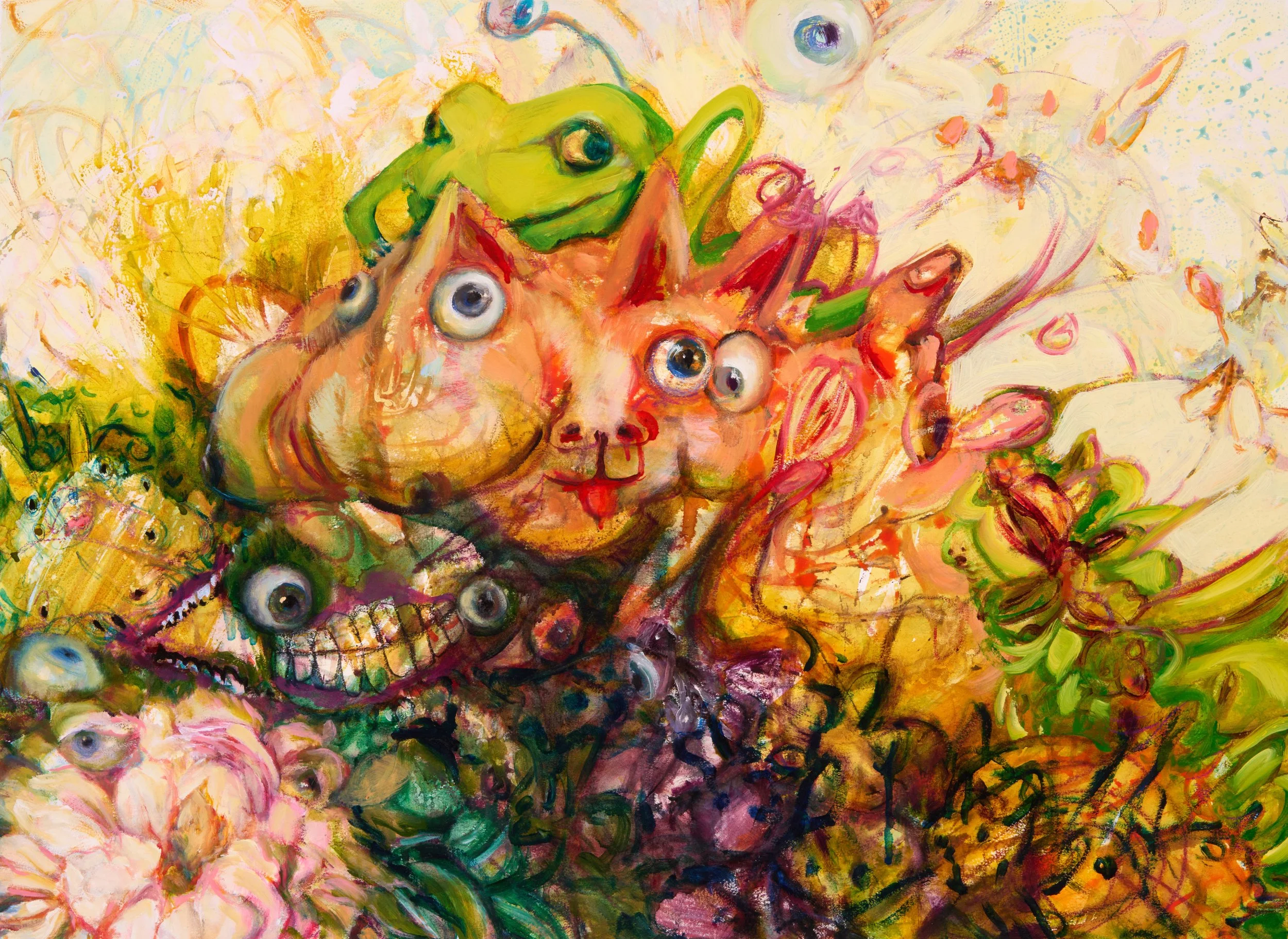 Mounds and Warrens.  Oil on paper mounted on PVC board. 2026. 21” x 28”