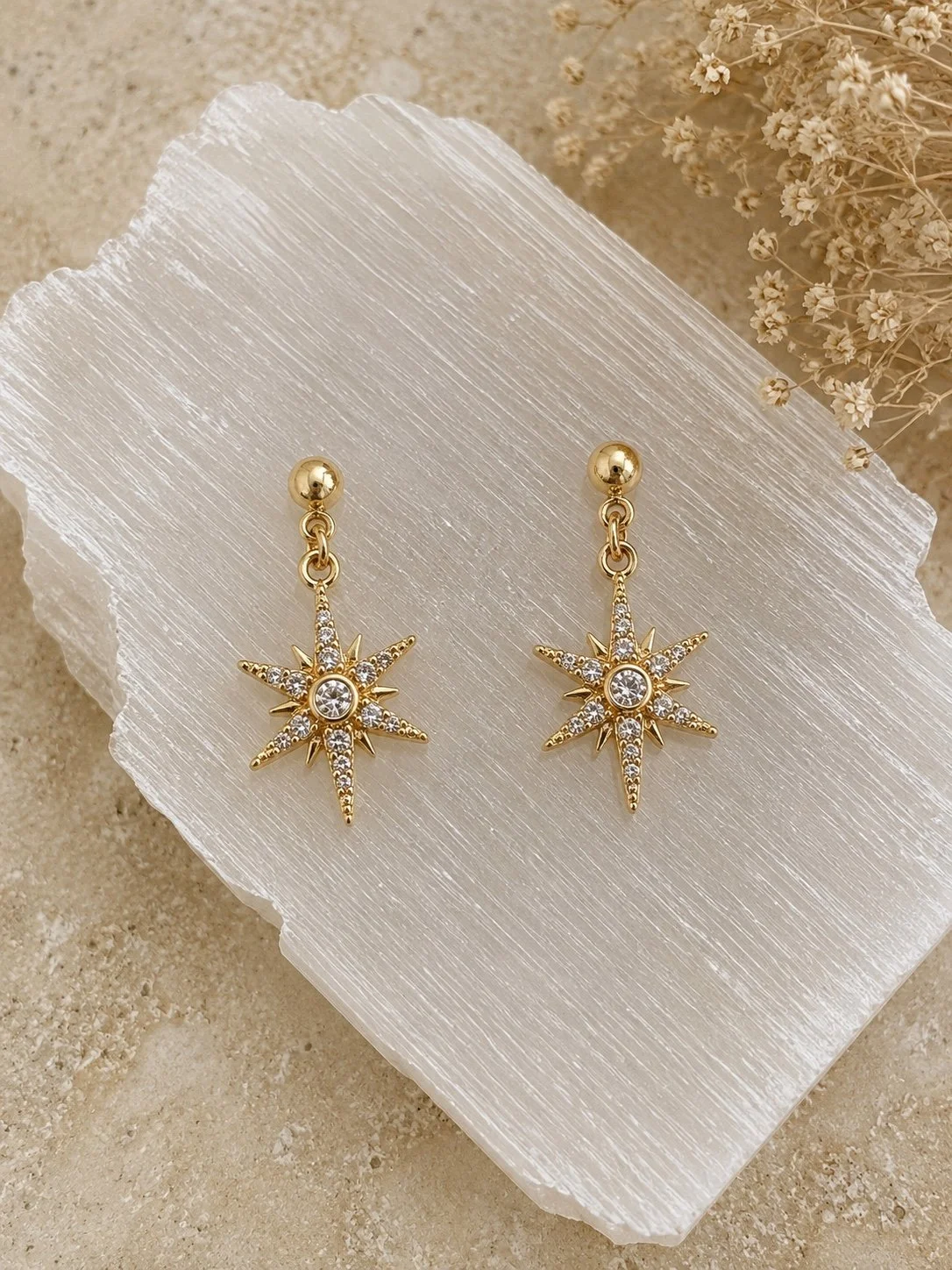 Celestial North Star Earrings