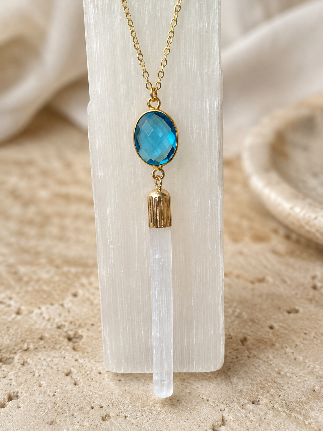 Voice of Truth Blue Topaz Necklace