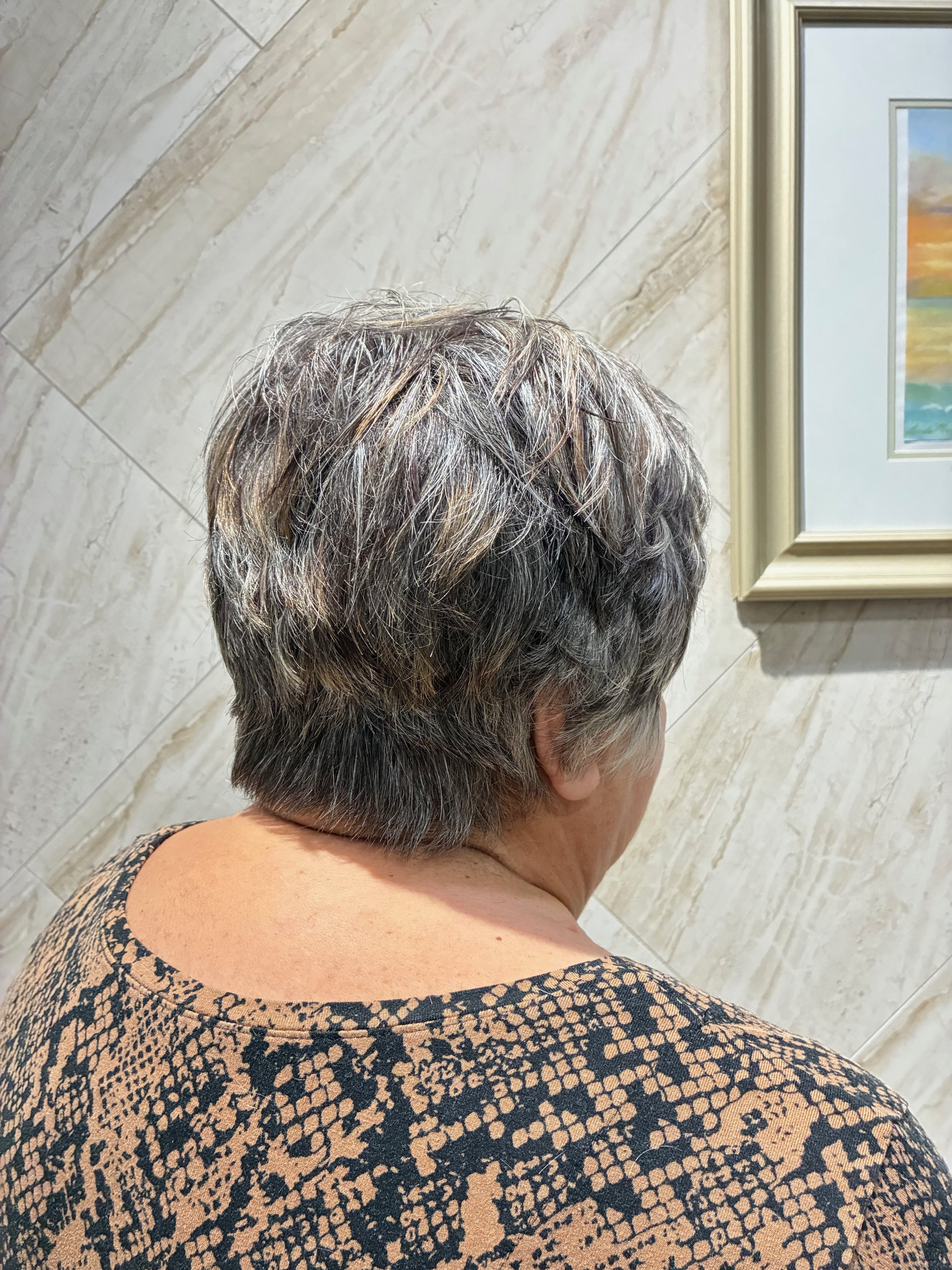 Short women's haircut