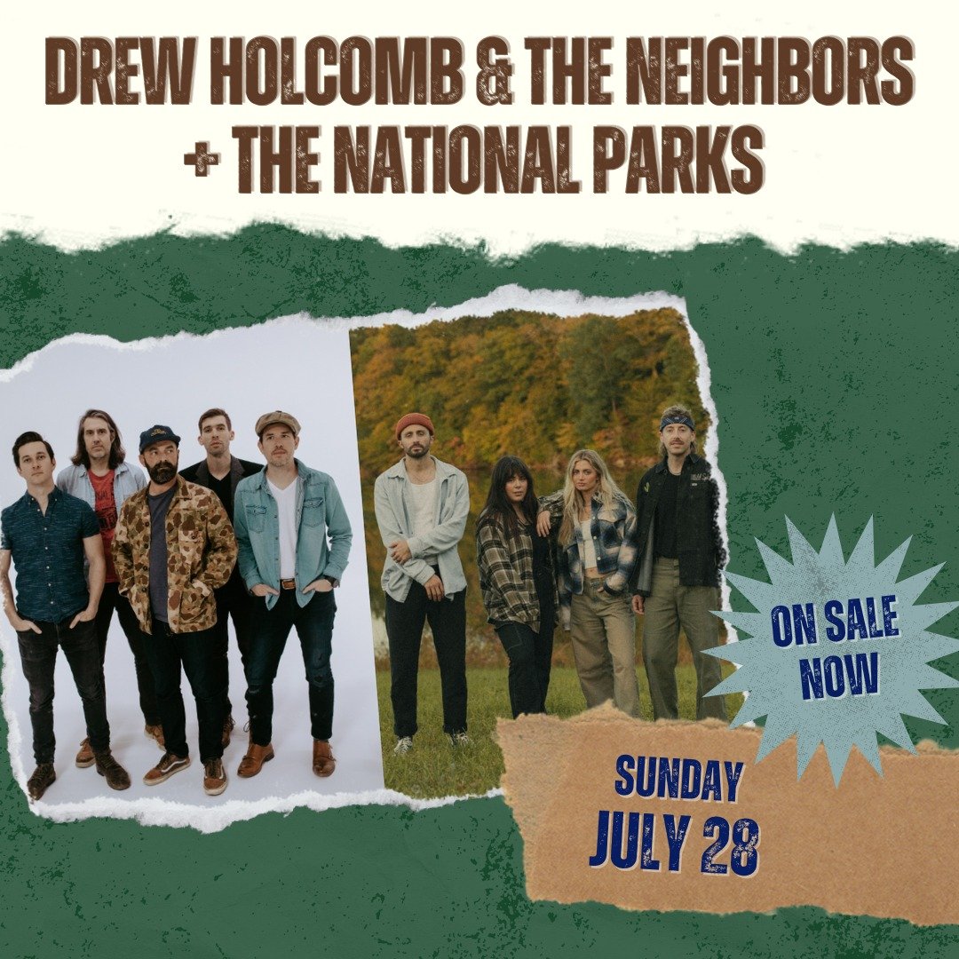 Join us Sunday, July 28 for an Americana and indie folk-filled evening with @drewholcombmusic &amp; The Neighbors + @thenationalparksband!

Tickets are on sale NOW at festivalatsandpoint.com or the link in our bio.