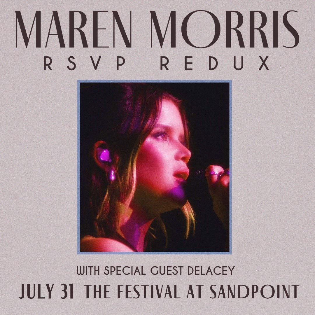Grammy-nominated indie pop singer-songwriter @delacey will kick off the evening for @marenmorris at the Festival at Sandpoint on Wednesday, July 31! 🪩✨🩷

Delacey is known for her smokey vocals, clever lyrics, innate gift for melody, and less-is-mor