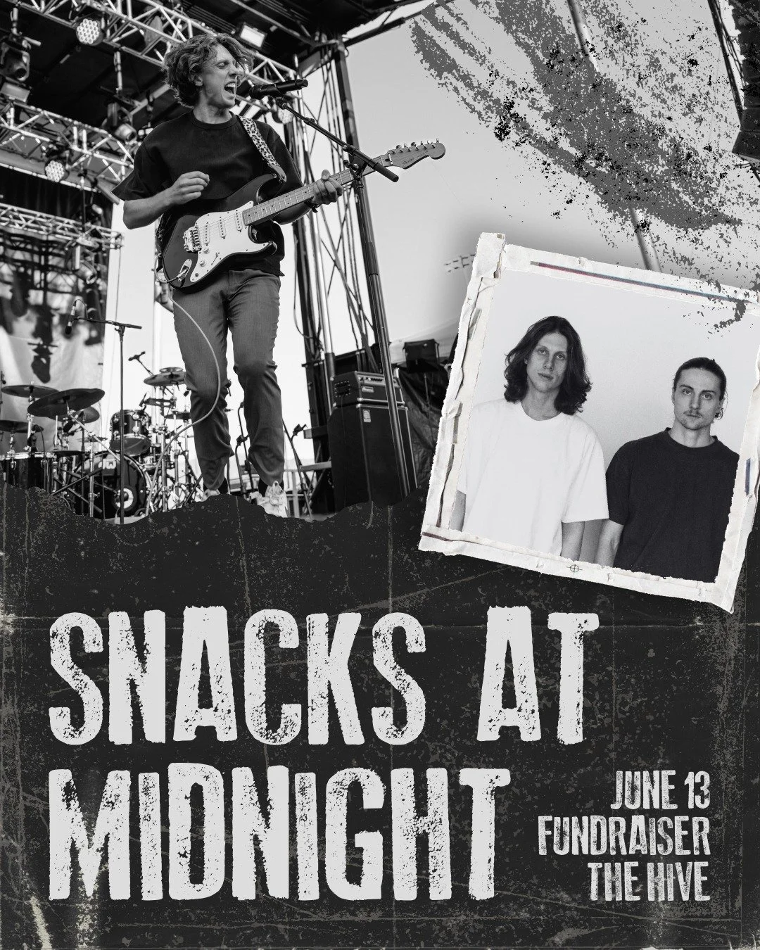 Join us Saturday, June 13, for a night of music, dancing, and friends with Spokane indie rock band @snacksatmidnightofficial at @livefromthehive! 

Third Eye Blind concertgoers may remember their high-energy opening performance in 2025.

This 21+ con