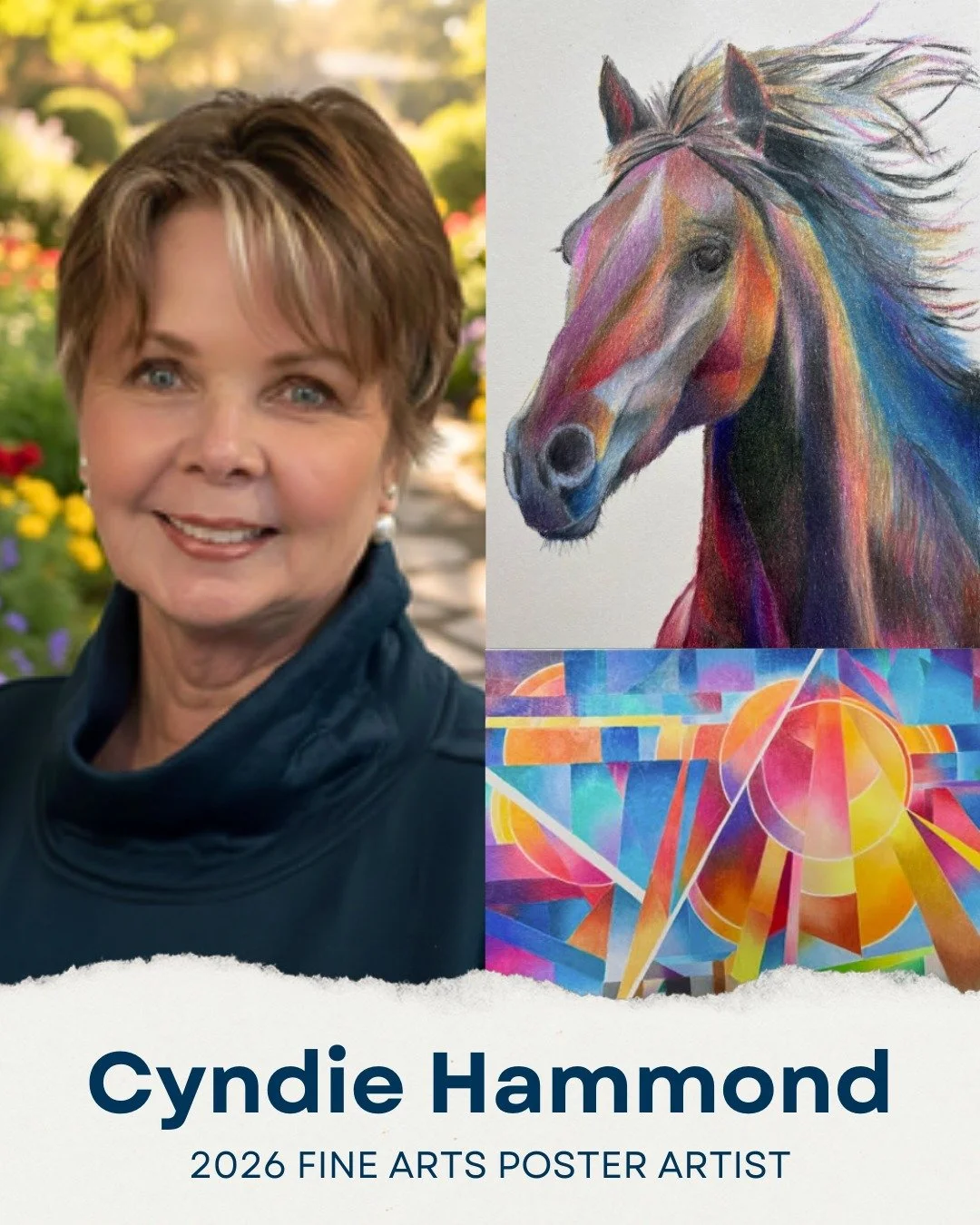 We are so excited to announce the three winners of our 2026 Poster Contest! 🎨🖌️

Cyndie Hammond&rsquo;s art piece &ldquo;Shadow Serenade&rdquo; was selected as our winning 2026 Fine Arts Poster and will be revealed on July 7.

9-year-old Fennik Joh