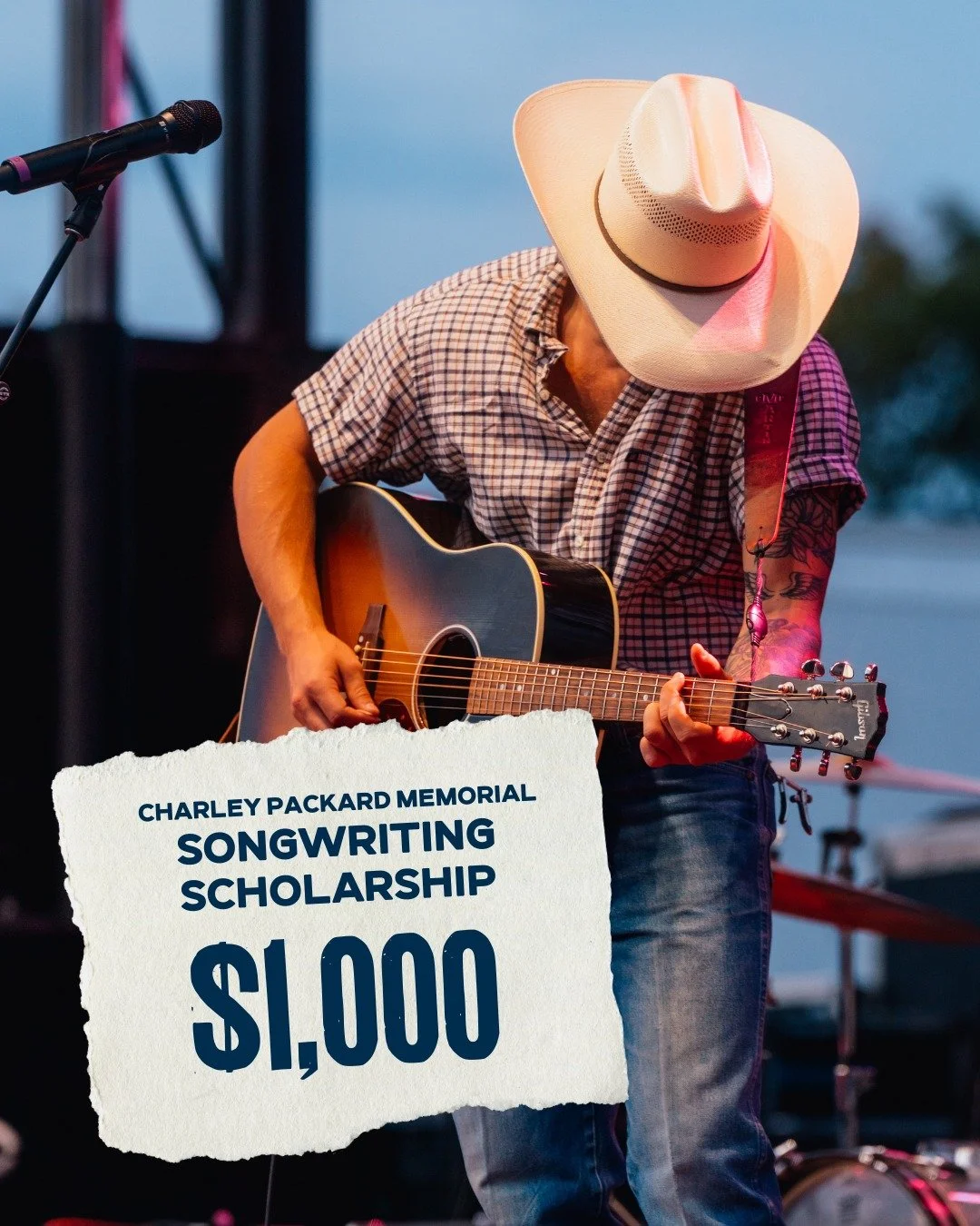 Is your notes app filled with song lyrics? Are you always humming a new melody? 🎶🎧

Submit your original song, and you could win $1,000 through our Charley Packard Memorial Songwriting Scholarship.

The focus is on songwriting, so you don&rsquo;t n