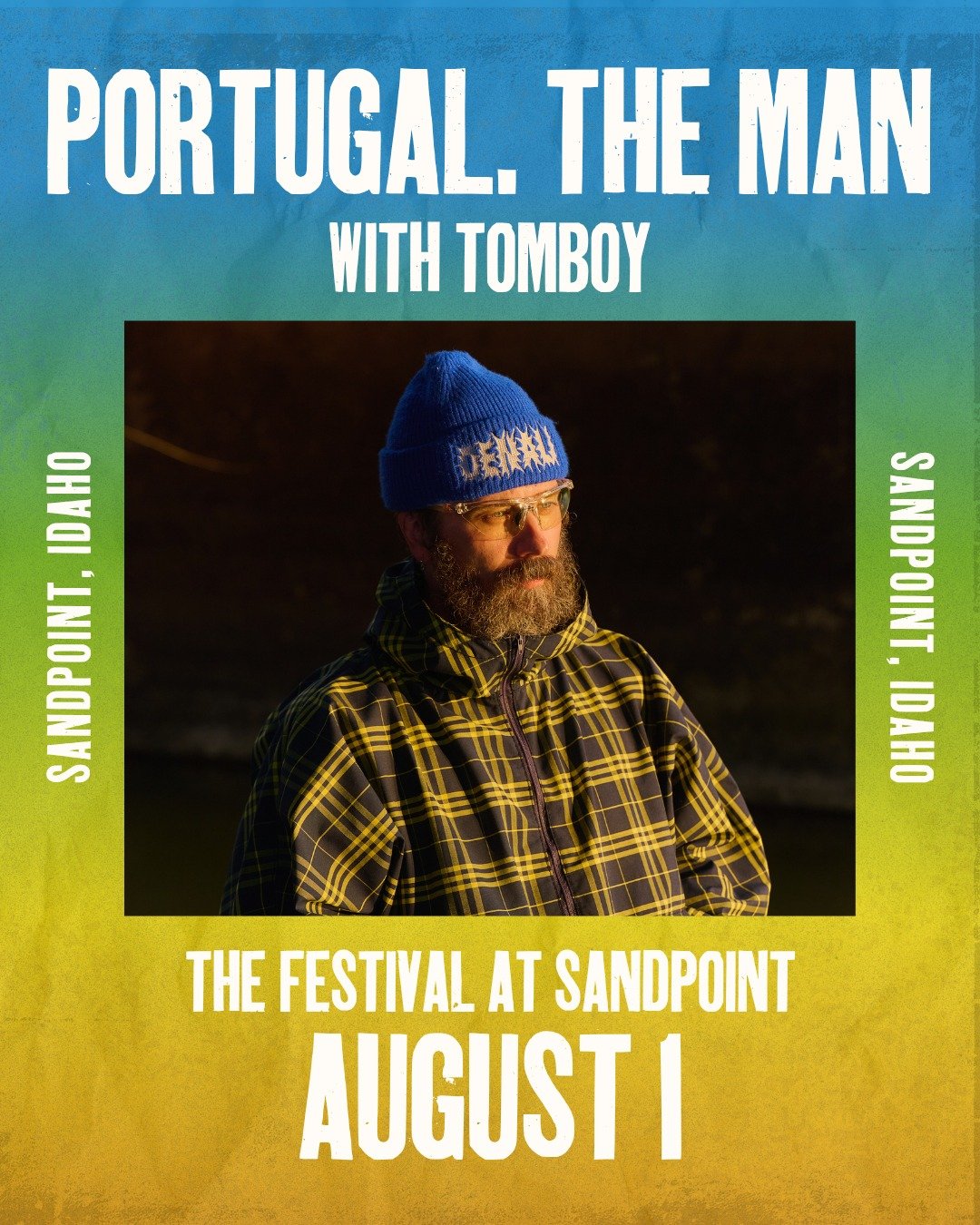 OPENER ADDED: @portugaltheman will be joined by Spokane alternative pop-punk band @tomboy.theband on Saturday, August 1!

Vibrant, vulnerable, and effortlessly cool, Tomboy channels early-2000s pop-punk energy and blends emotional honesty with high-e