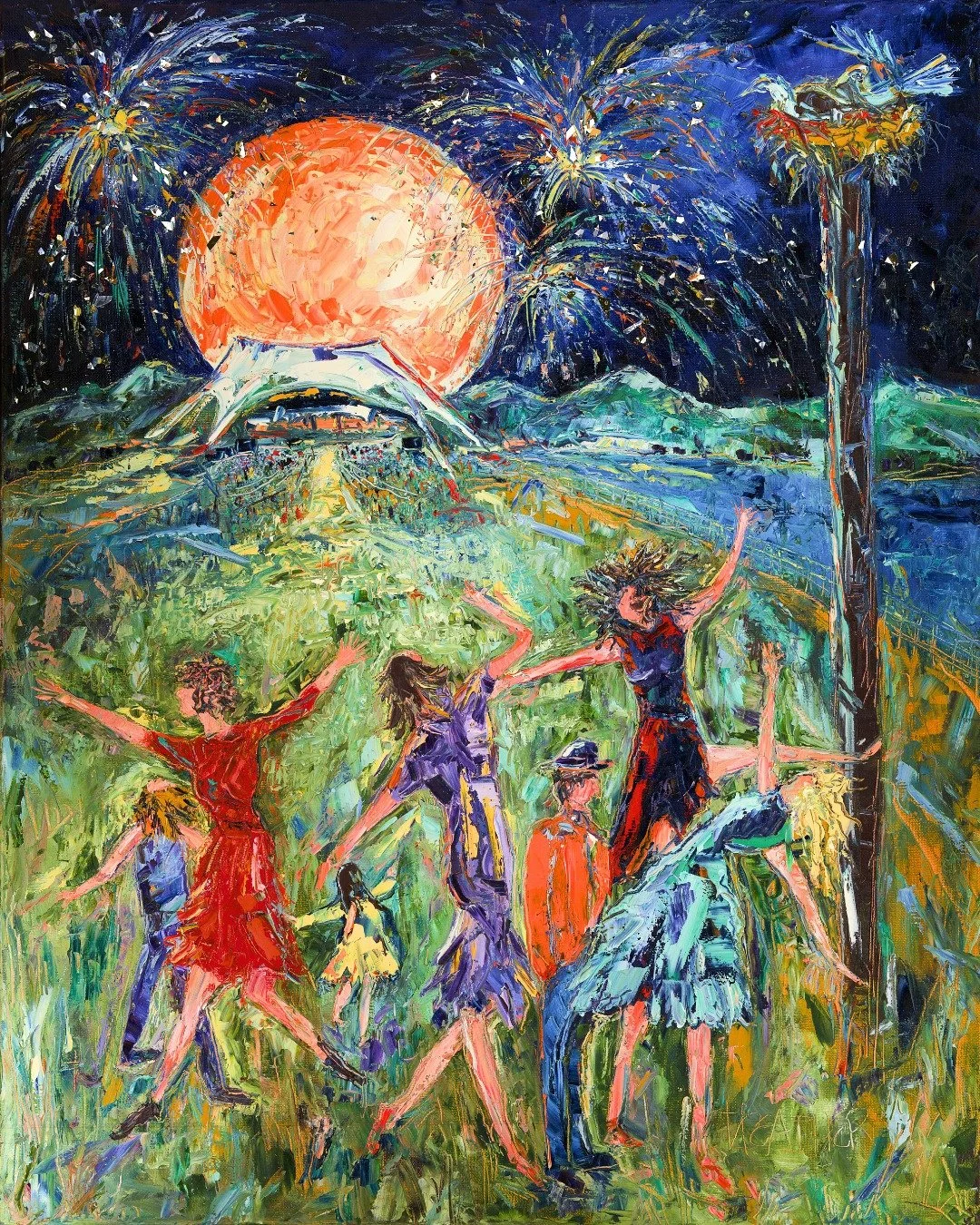 We are so excited to reveal our 2027 Fine Arts Poster by Heather Mehra-Pedersen, &ldquo;Dance, Man! Dance!&rdquo;

@heathers.colors palette knife oil painting is about participation and the different ways we experience a moment. 

&ldquo;Some dance w