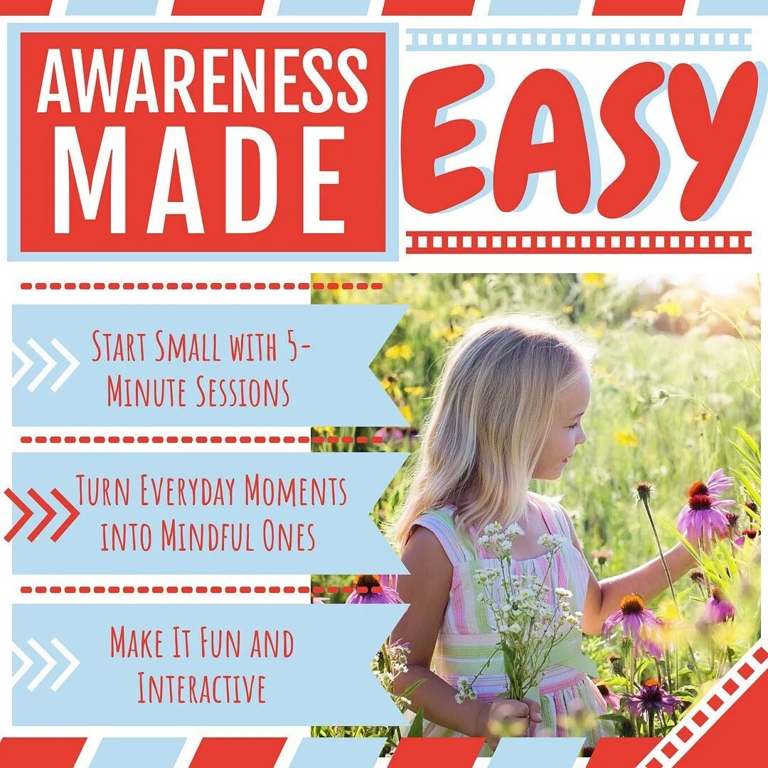 ✨ Mindfulness Made Easy: Helping Kids Stay Calm and Focused ✨

Looking for simple ways to teach mindfulness to your child? Start small with 5-minute breathing exercises or turn everyday activities into mindful moments. 🌟 These practices can help kid