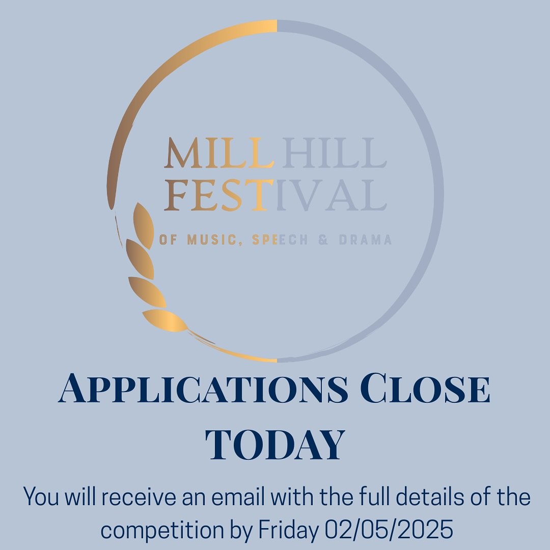 Applications Close Today at 11:59pm. 

We are hoping to see many talented artists in this year&rsquo;s competitions. 

By Friday 2nd of May, we will send out all the details via email including your class timings and rehearsal schedules.

Hope to see