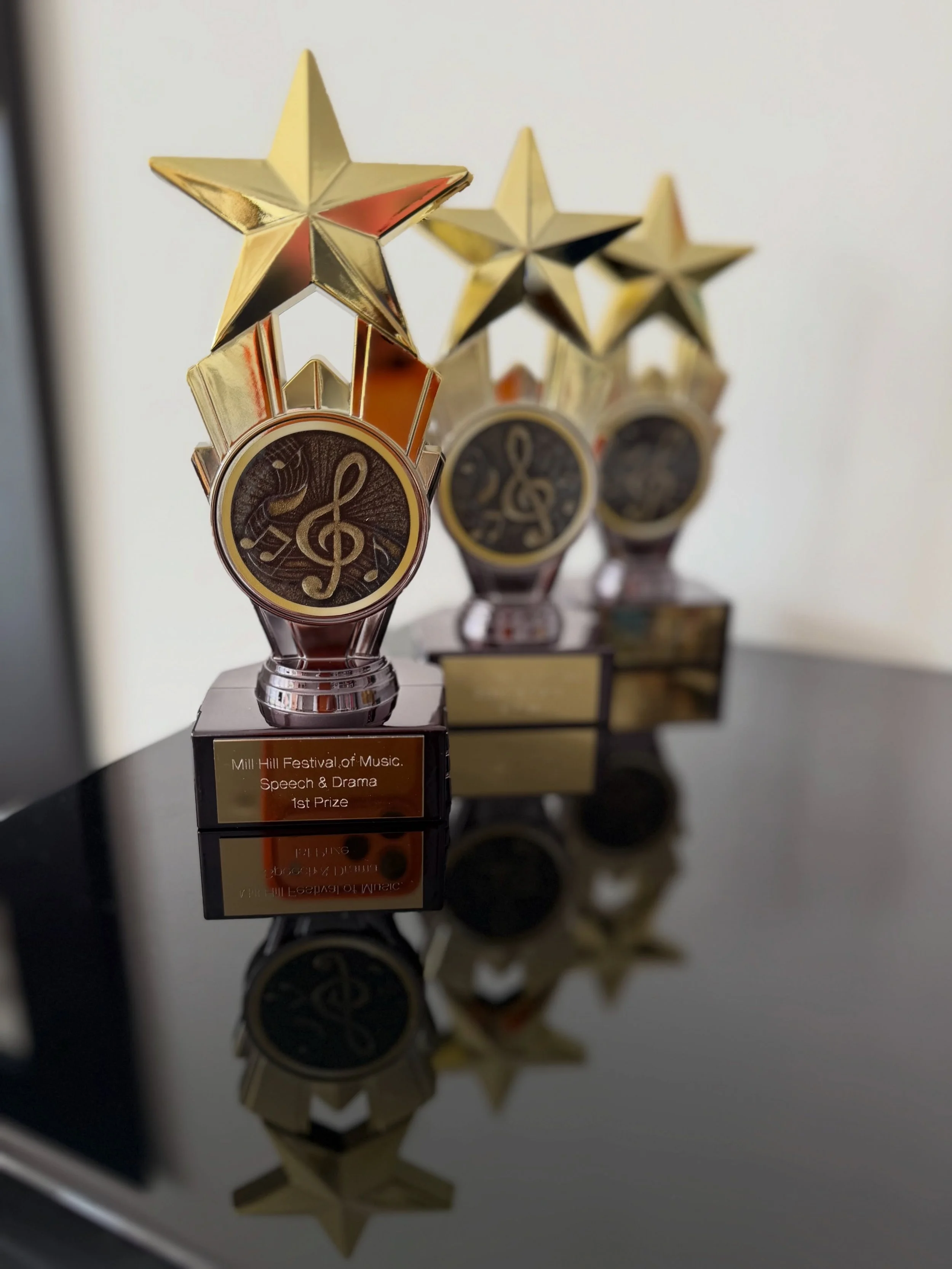Our 1st Prize Trophies have arrived. 

We are so excited to meet all the young singers and string players this Sunday. 

#music #strings #voice #medals