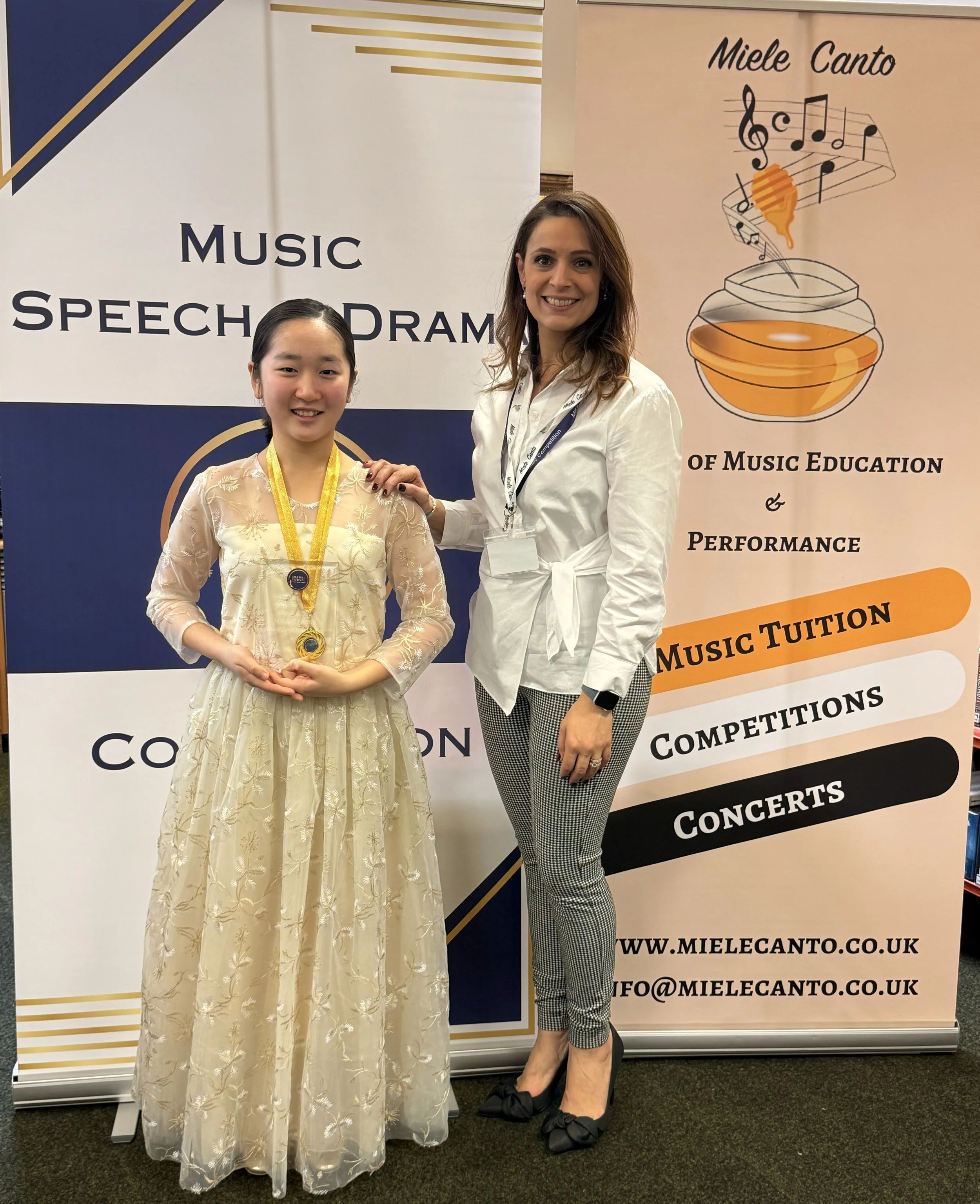 Jane Lee - Violinist (14 years Old) 
1st Prize Winner 2023 & 2024
Audience Award for Best Performance 

Honey Rouhani - Festival Director 