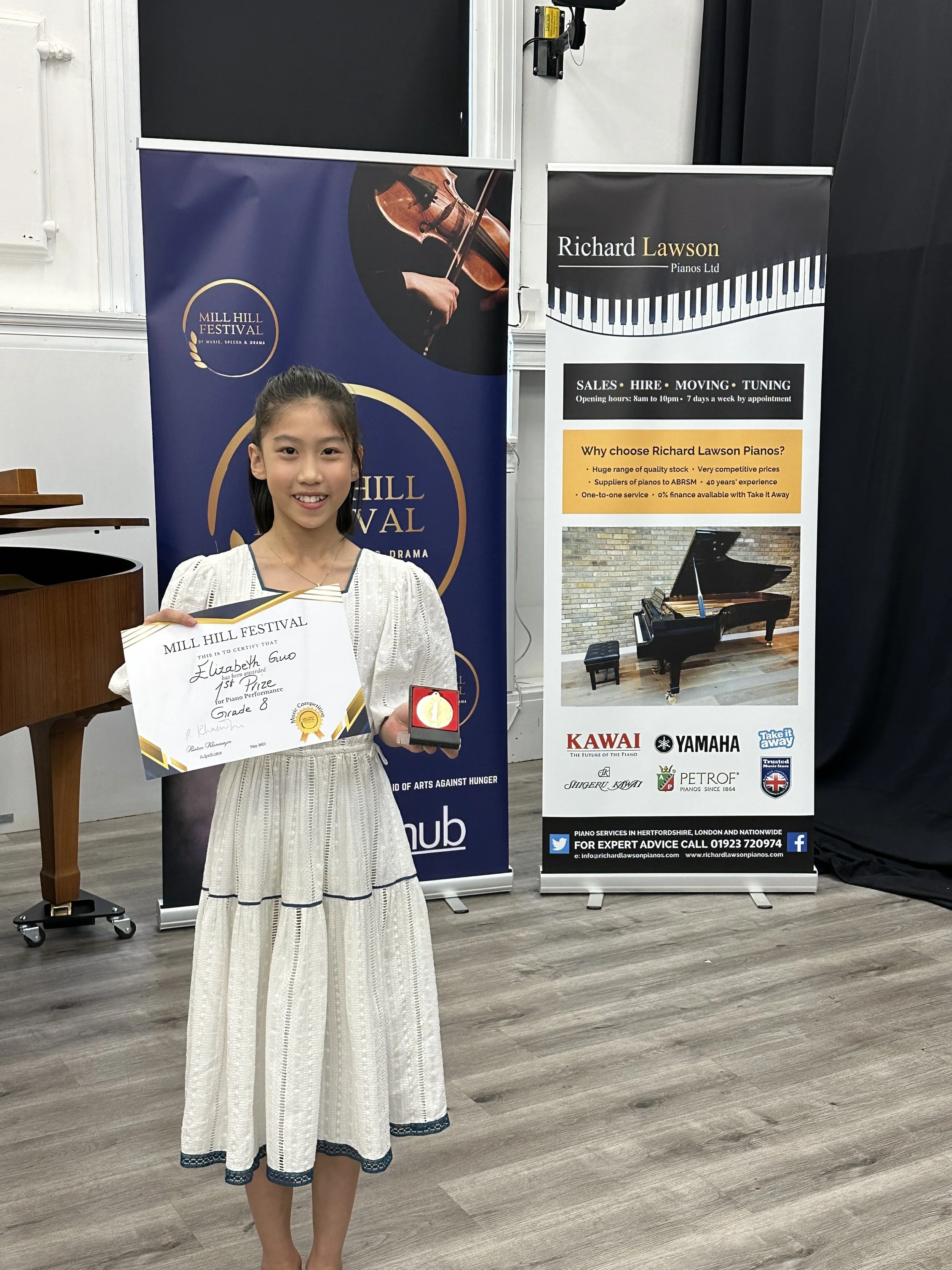 Elizabeth Guo - Pianist ( 10 years old) 
1st Prize Winner 