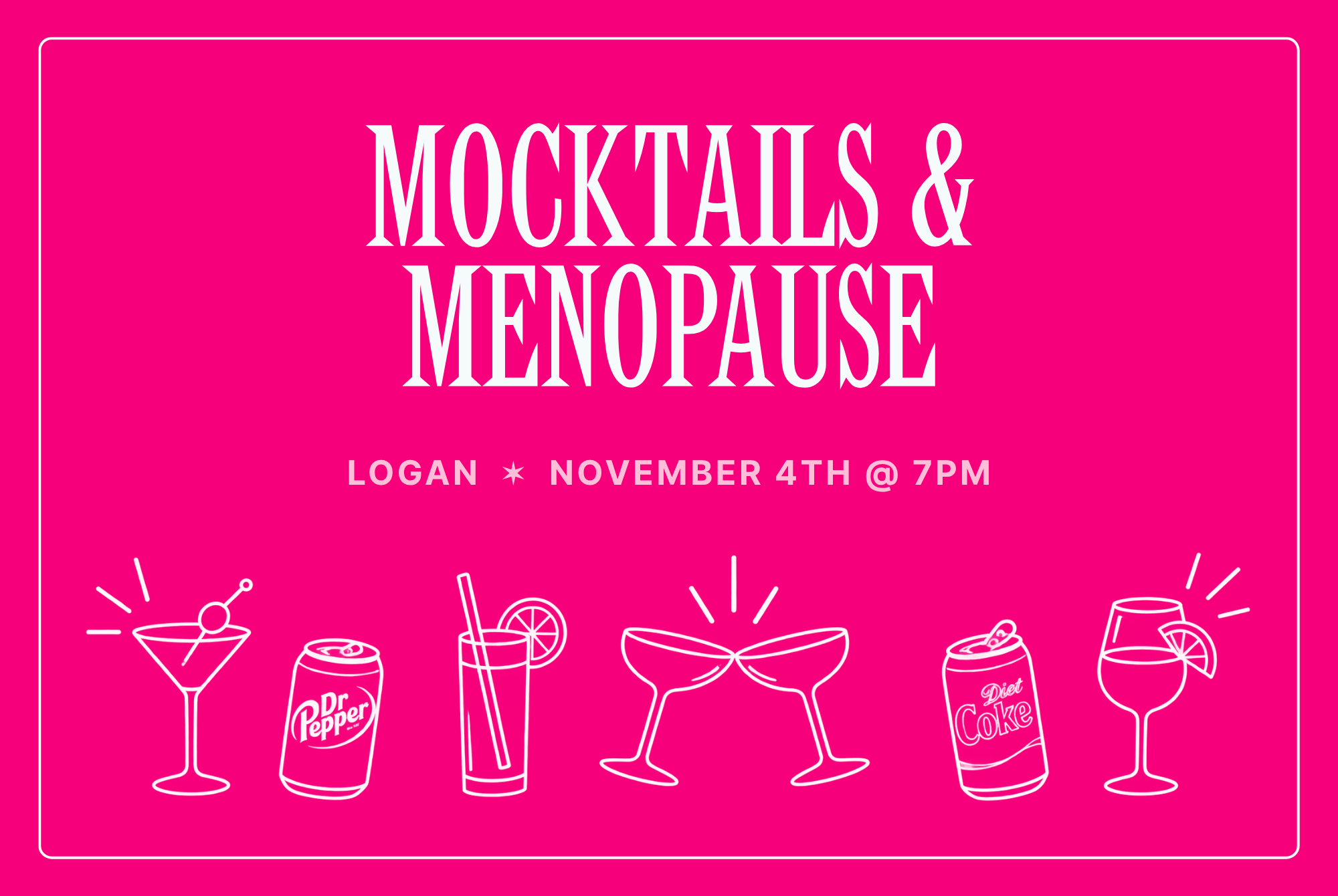 Mocktails &amp; Menopause in Logan