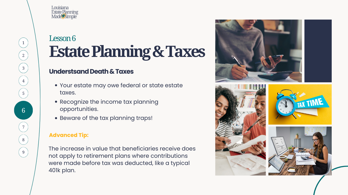 Lesson 6: Estate Planning Taxes